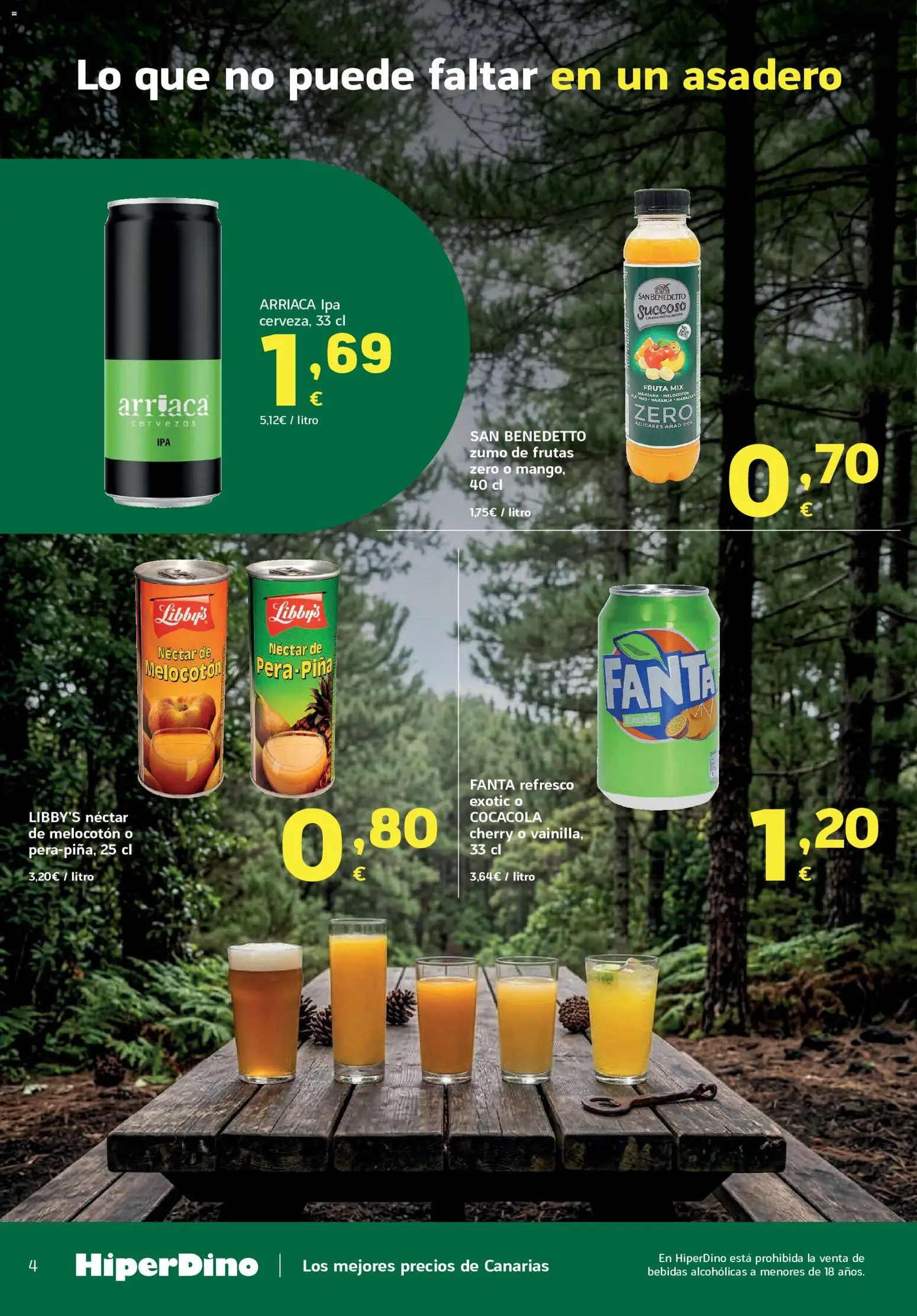 HiperDino Ofertas especial playa y camping │ válido desde el 21/07/2026 | Página: 4 | Productos: Ροζ πιπέρι, Néctar