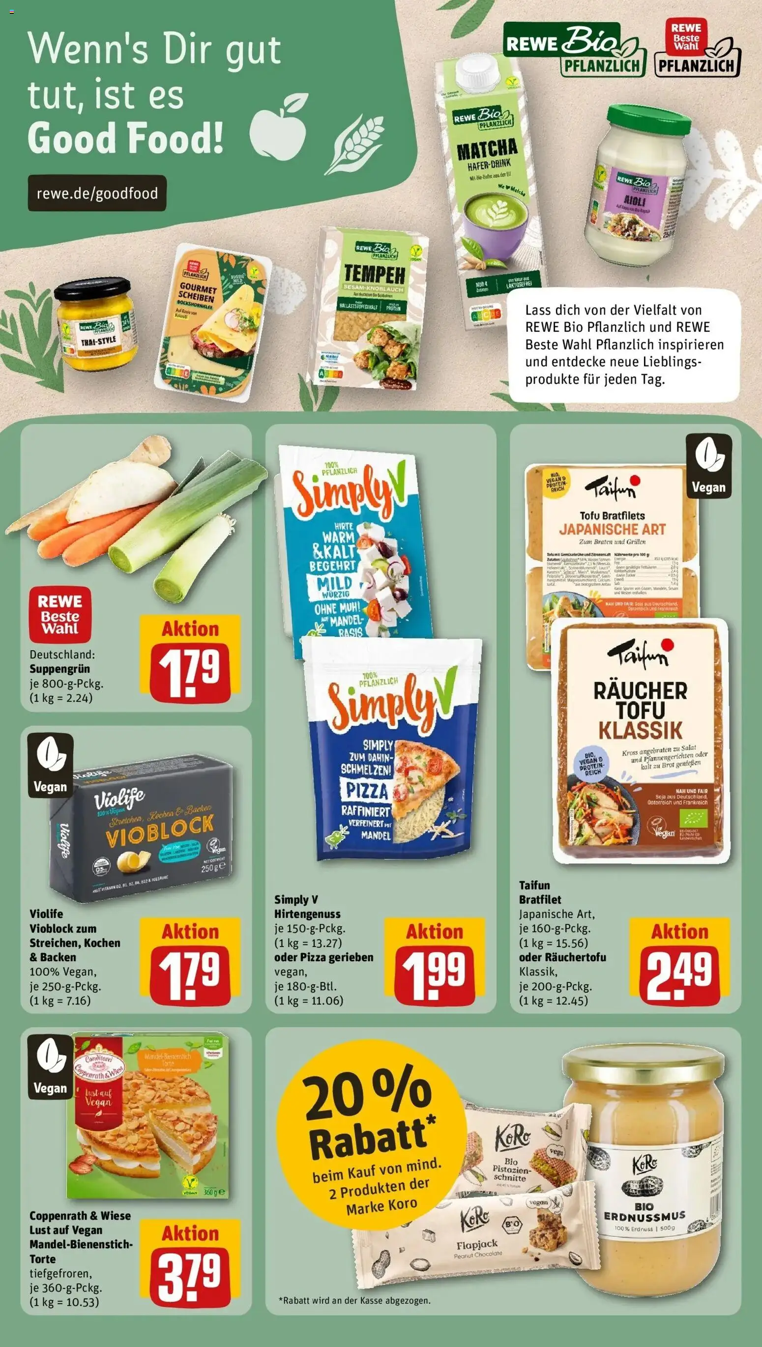 REWE Prospekt ab 19.10.2026 zum Blättern » Angebote | Seite: 15 | Produkte: Pistazien, Haferdrink, Zucker, Brot