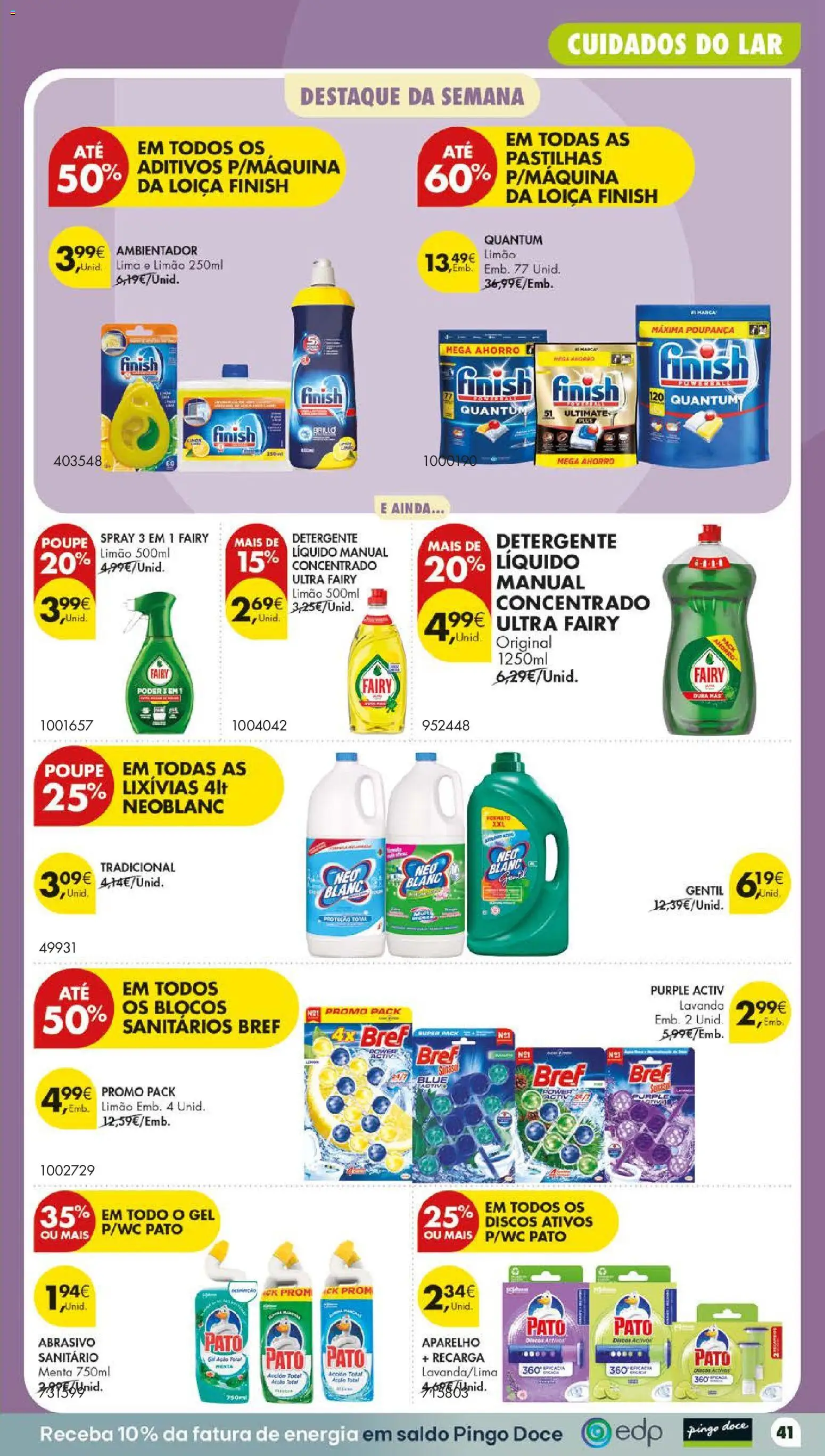 Pingo Doce folheto Poupe Este Fim de Semana │ válido de 29/10/2026 | Página: 49 | Produtos: Pato, Detergente, Ambientador, Lima