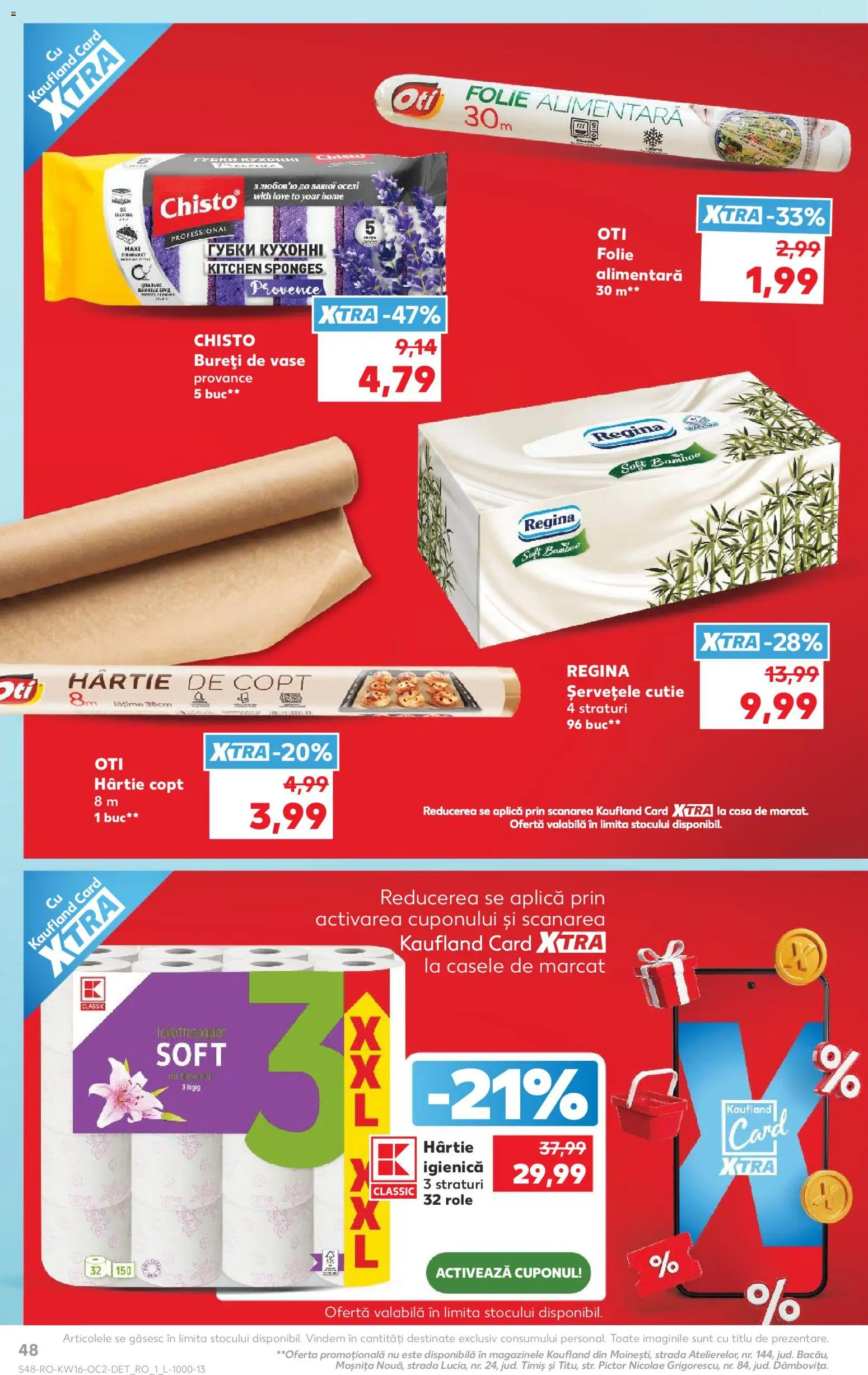 Kaufland RO akciós ujság - amely érvényes a következő dátumtól: 15.04.2026 | Oldal: 48