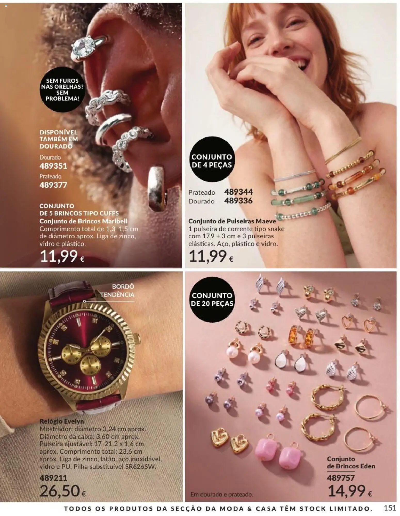 Catálogo Avon Campanha 9 │ válido de 01/09/2026 | Página: 151 | Produtos: Relógio, Pulseira, Brincos, Caixa