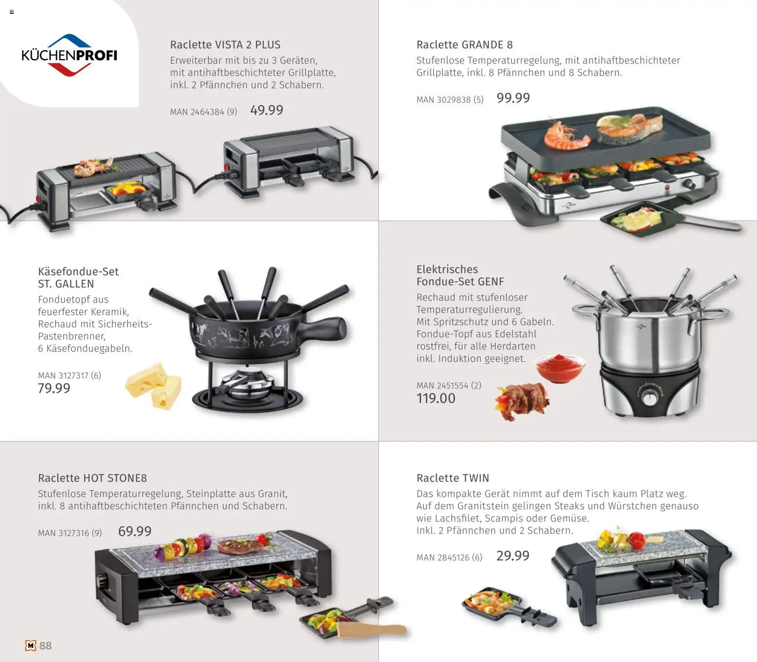Müller Haushaltskatalog – gültig ab 01.10.2026 | Seite: 88 | Produkte: Tisch, Raclette