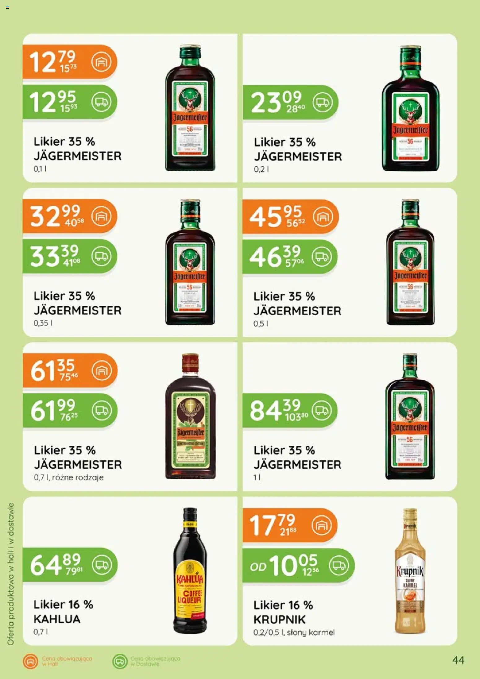 Eurocash gazetka - Katalog Alkoholowy od 01.06.2026 | Strona: 44 | Produkty: Jagermeister, Kahlua