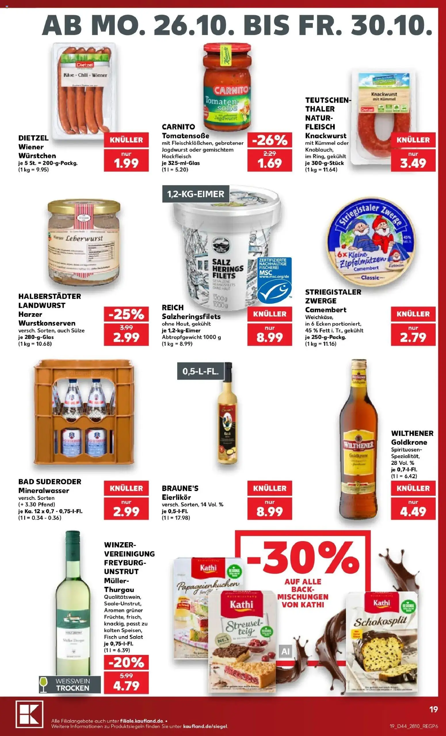 Prospekt Kaufland ab 26.10.2026 » Angebote Online zum Blättern | Seite: 19