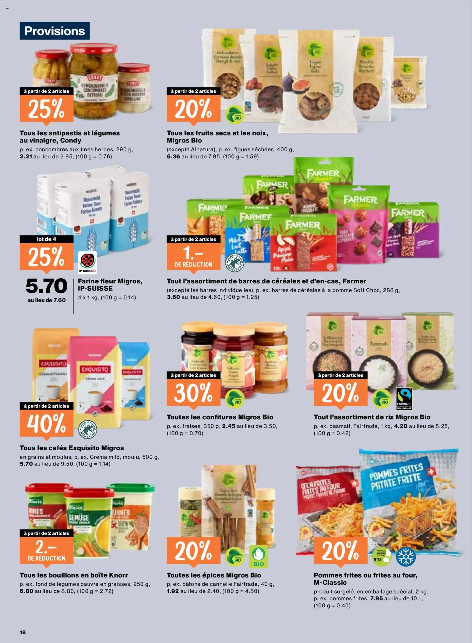 Migros aktionen FR – gültig ab 01.10.2026 | Seite: 18 | Produkte: Pommes Frites, Gemüse, Ofen
