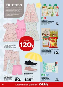 Friends shorts eller leggings, Bomuld/elastan. Str. 86/92-134/140. Frit valg. gyldig fra 02/07/2026 | Side: 40
