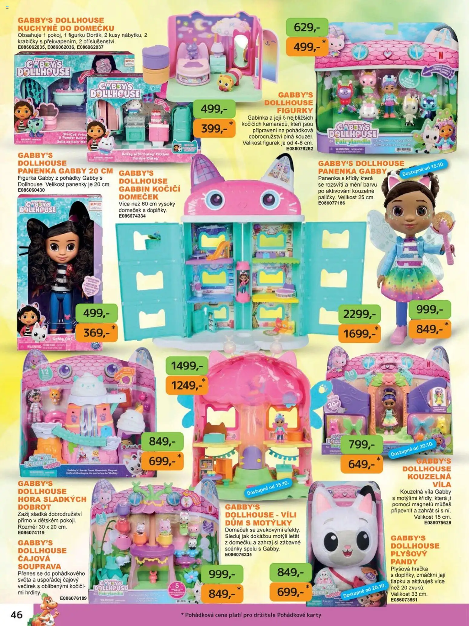 Dráčik katalog - Vánoce od 08.10.2026 | Strana: 46 | Produkty: Panenka, Krabičky, Gabby's Dollhouse, Kuchyně