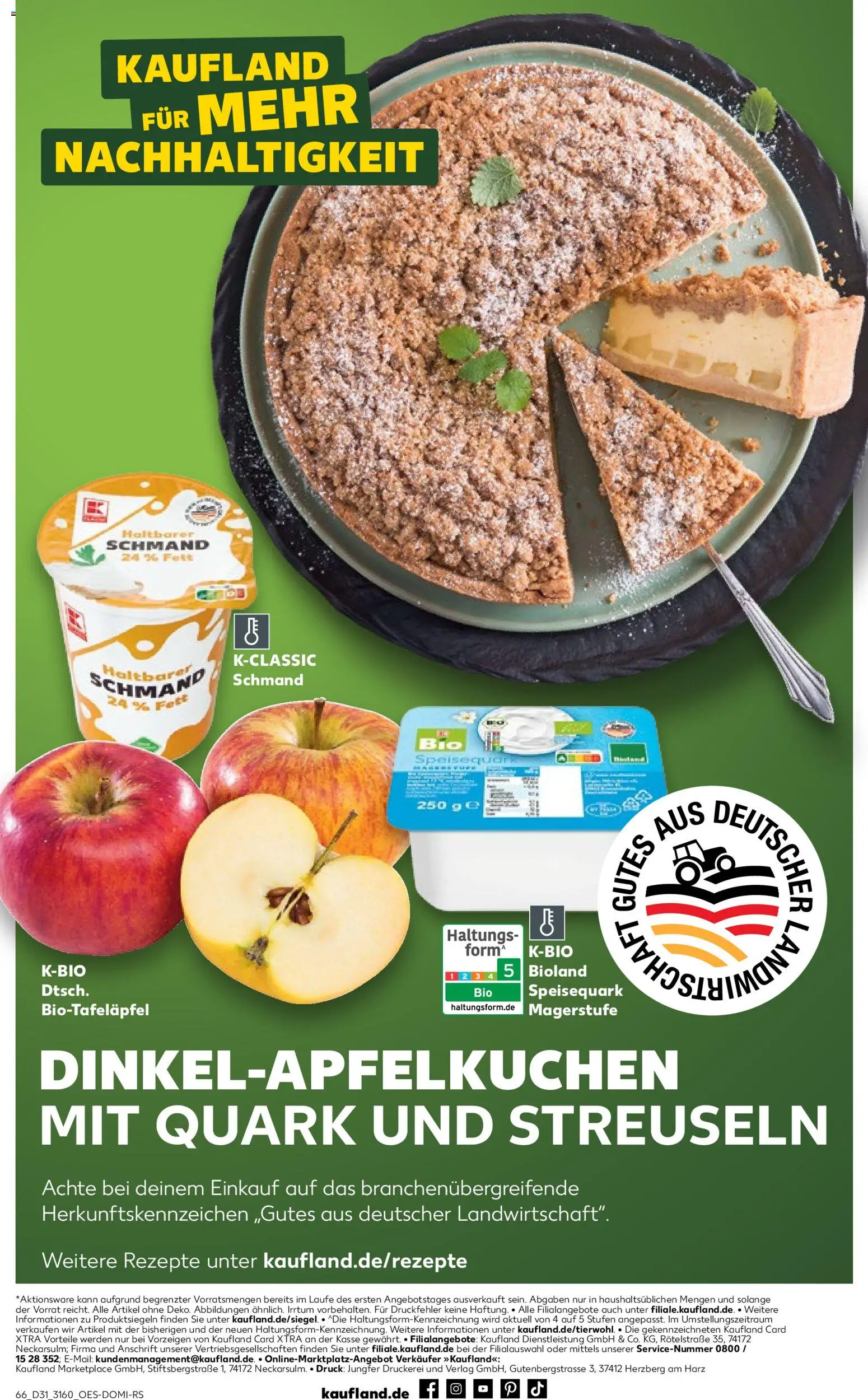 Kaufland Prospekt Rostock – gültig ab 30.07.2026 | Seite: 66 | Produkte: Quark, Speisequark