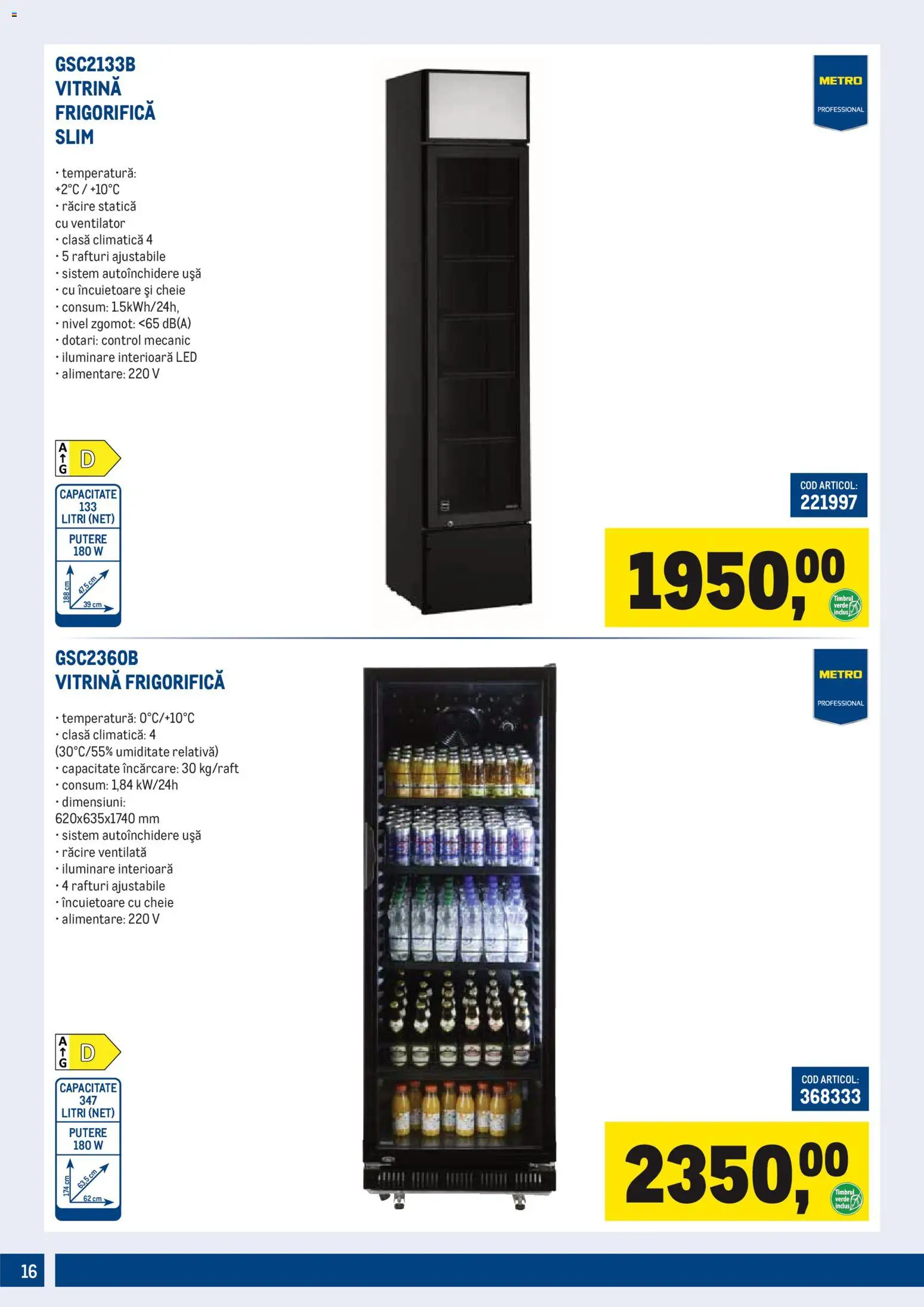 Noul catalog Metro – valabil de la 01.10.2026 | Pagină: 16 | Produse: Ventilator, Cheie, LED, Ușă