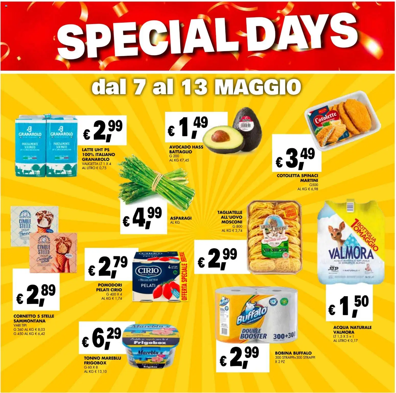 Volantino Coal del 07.05.2026 | Pagina: 30 | Prodotti: Tagliatelle, Latte, Valigetta, Bottiglia