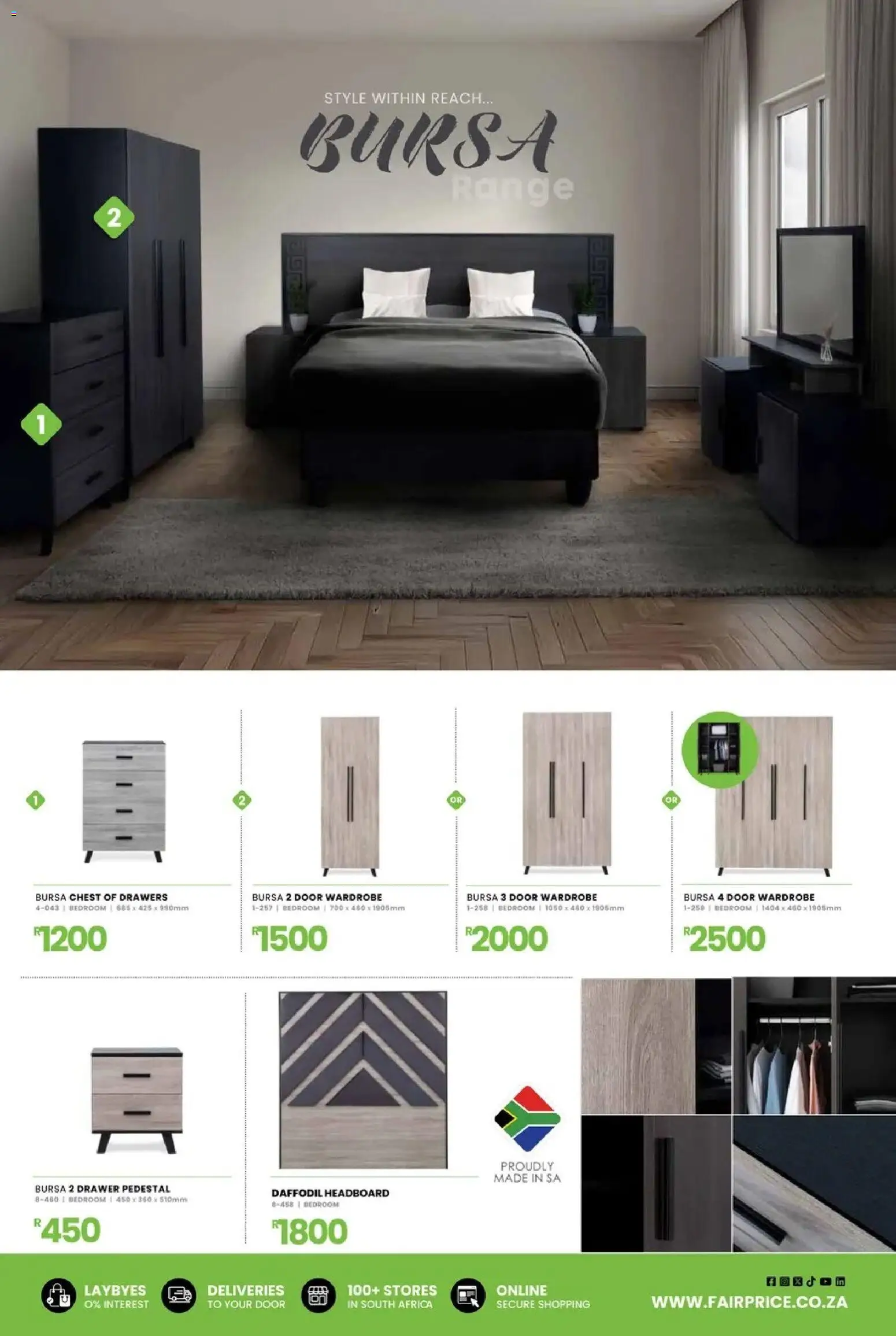 New Fair Price catalogue – valid from 01/02/2026 | Page: 15 | Products: Pedestal, Headboard, Drawer pedestal, Chest of drawers