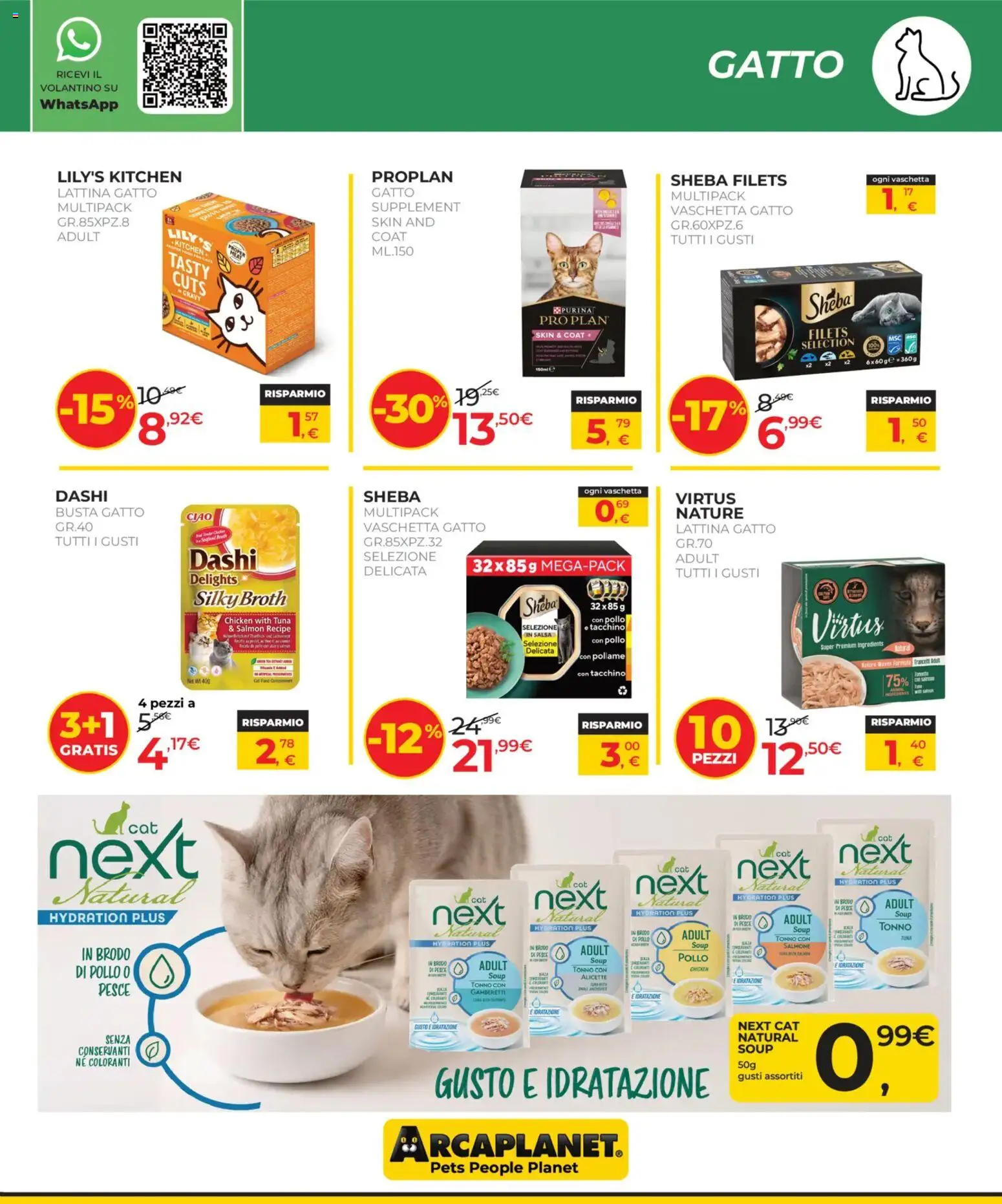Volantino Arcaplanet del 17/09/2026 | Pagina: 9 | Prodotti: Pollo, Brodo, Pesce, Gamberetti