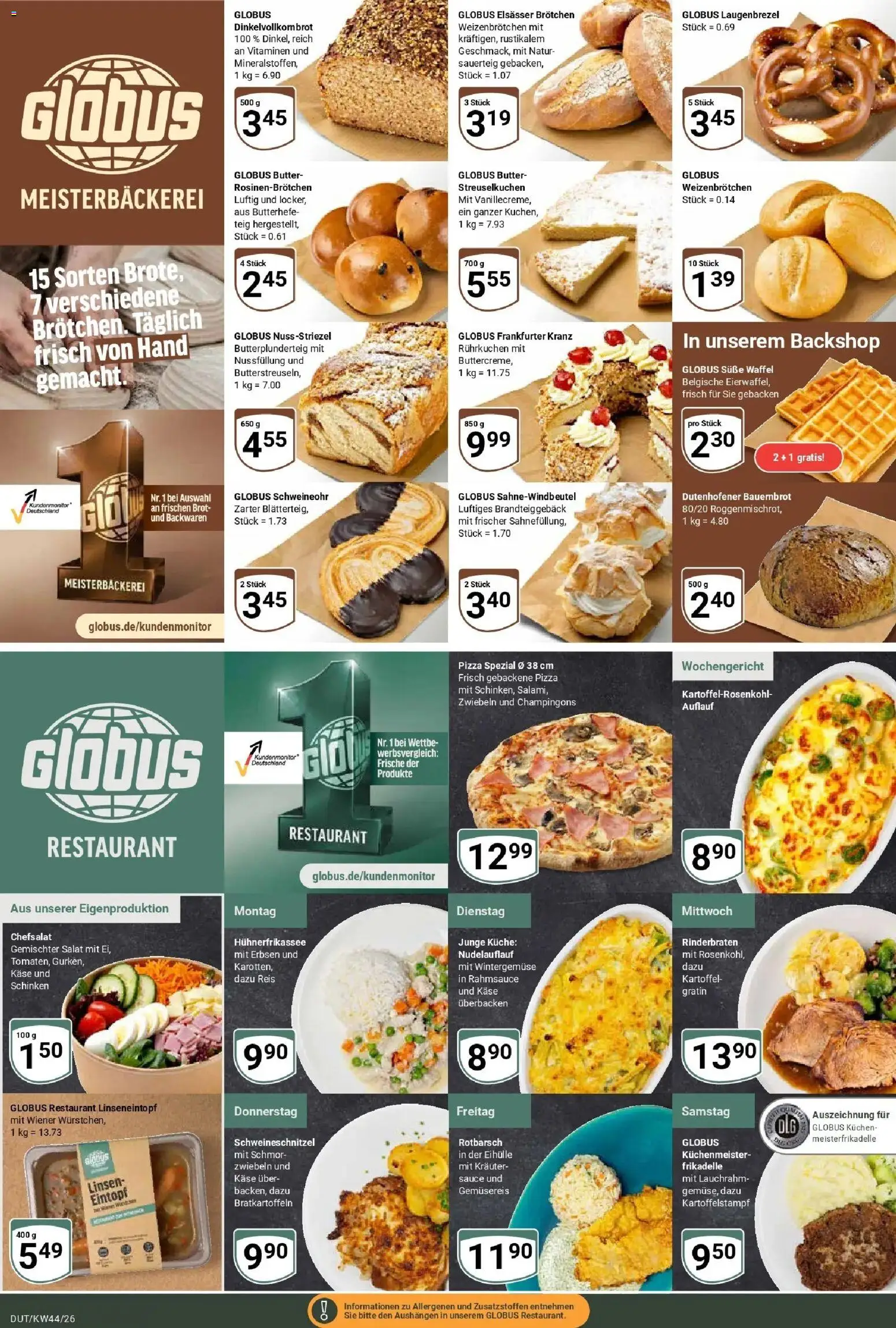 Globus Prospekt Wetzlar-Dutenhofen (ab 26.10.2026) » Angebote online | Seite: 9 | Produkte: Butter, Käse, Küche, Reis