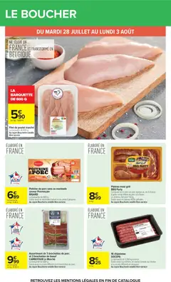 Carrefour - Prévisualisation de Carrefour Vos petits prix du quotidien valide à partir de 28/07/2026 | Page: 29 | Produits: Barbecue, Poitrine de porc, Viande, Viande bovine