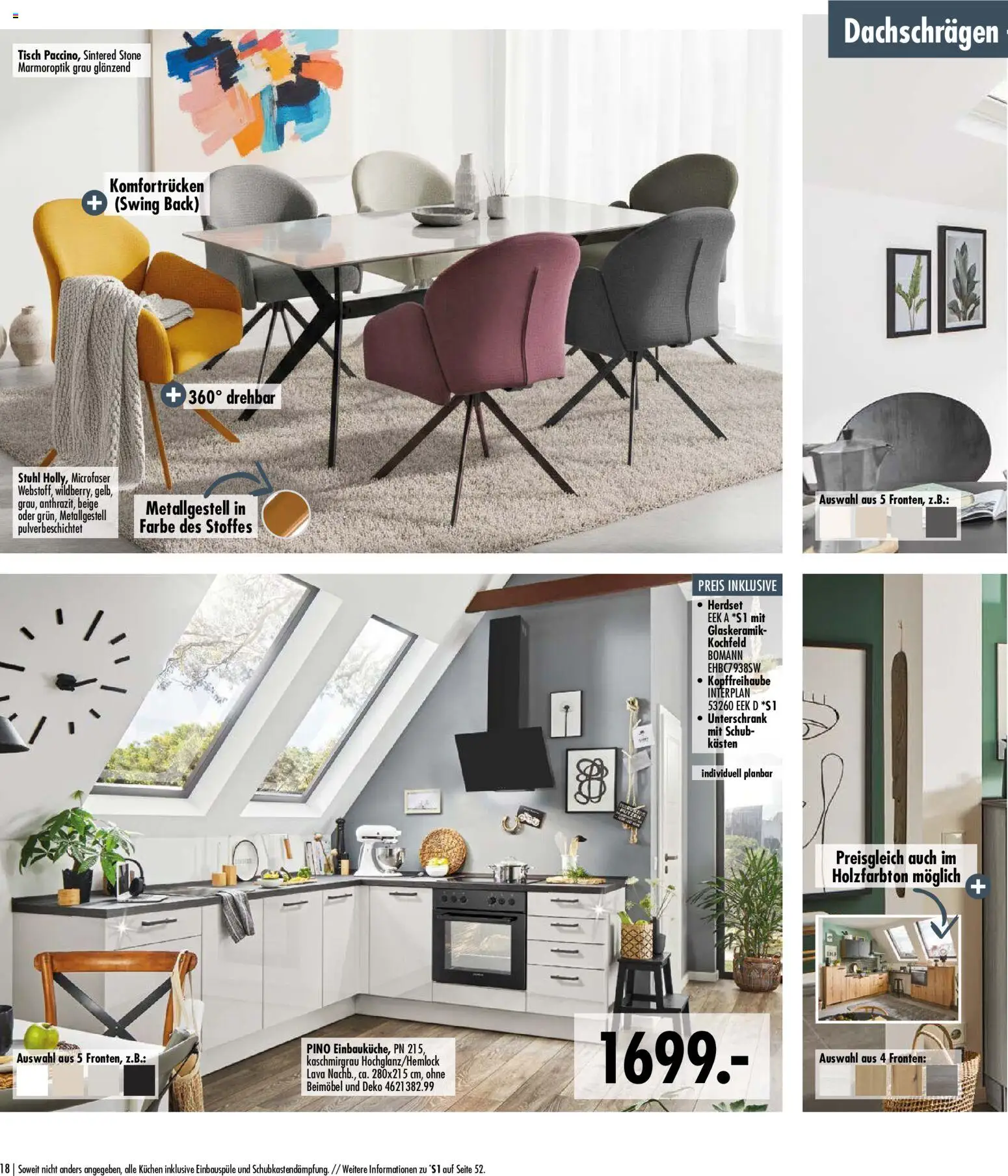 SB Möbel Boss Küchenkatalog 2026 – gültig ab 09.04.2026 | Seite: 18 | Produkte: Tisch, Stuhl, Unterschrank, Kuchen