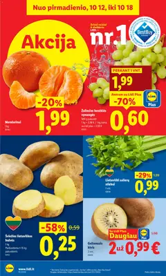 LIDL leidinys galioja nuo 2026.10.12 | Puslapis: 4 | Prekių: Bulvės, Vynuogės, Mandarinai