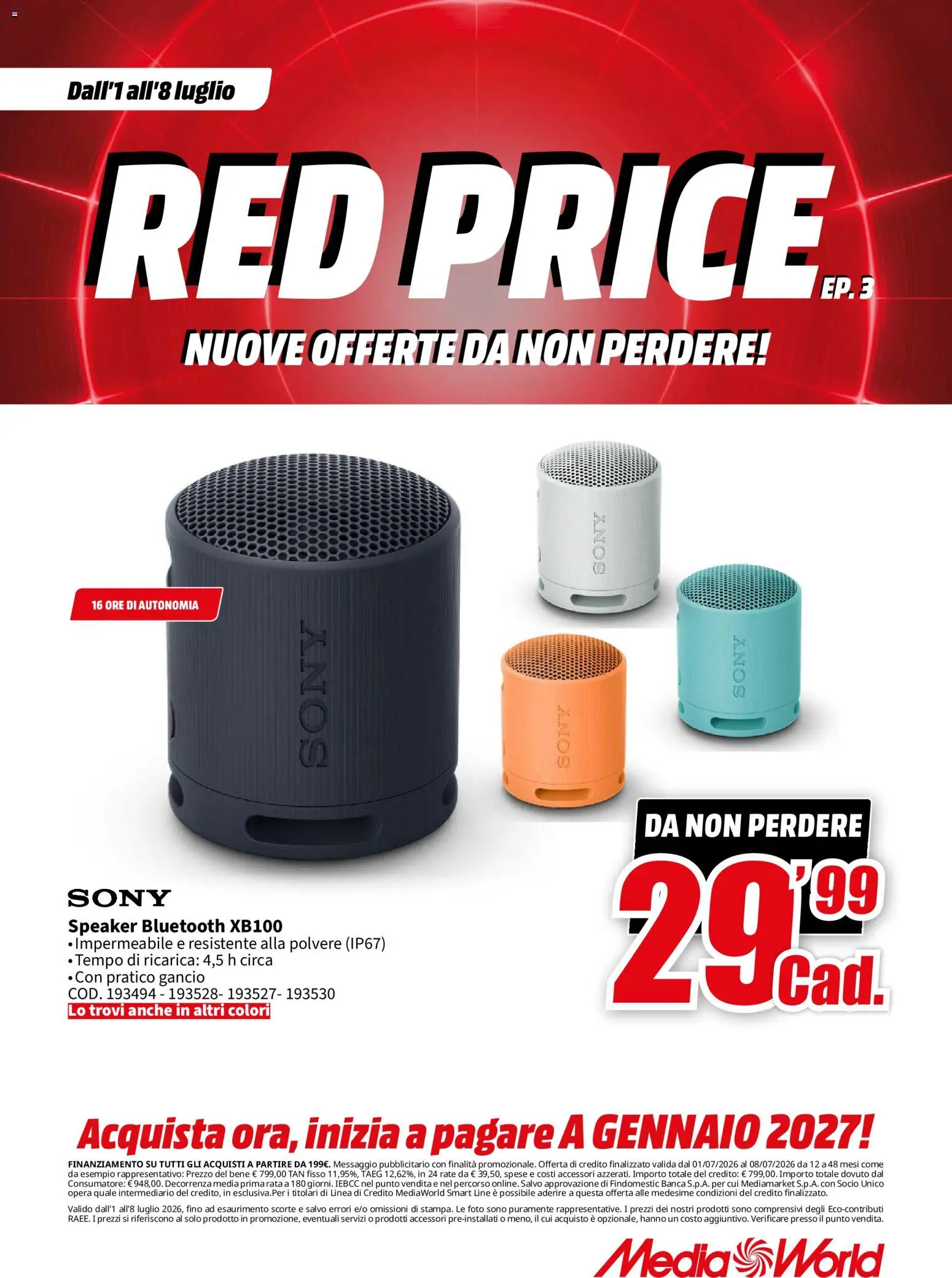 Volantino Media World del 01/07/2026 | Pagina: 34