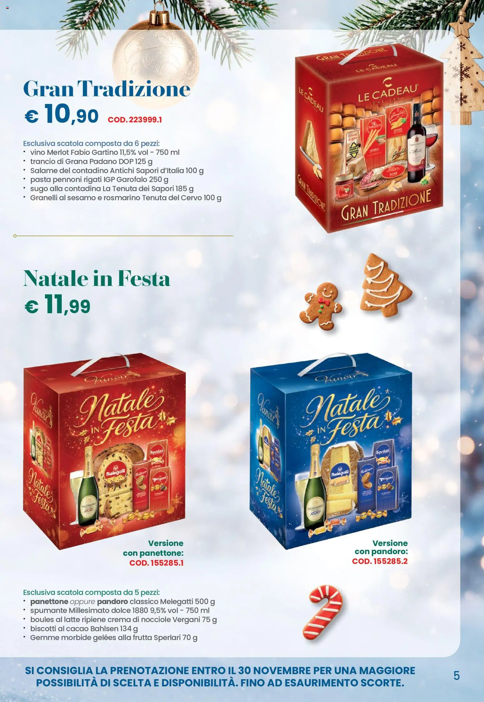 Volantino Conad del 26/10/2026 | Pagina: 5 | Prodotti: Crema, Biscotti, Vino, Spumante