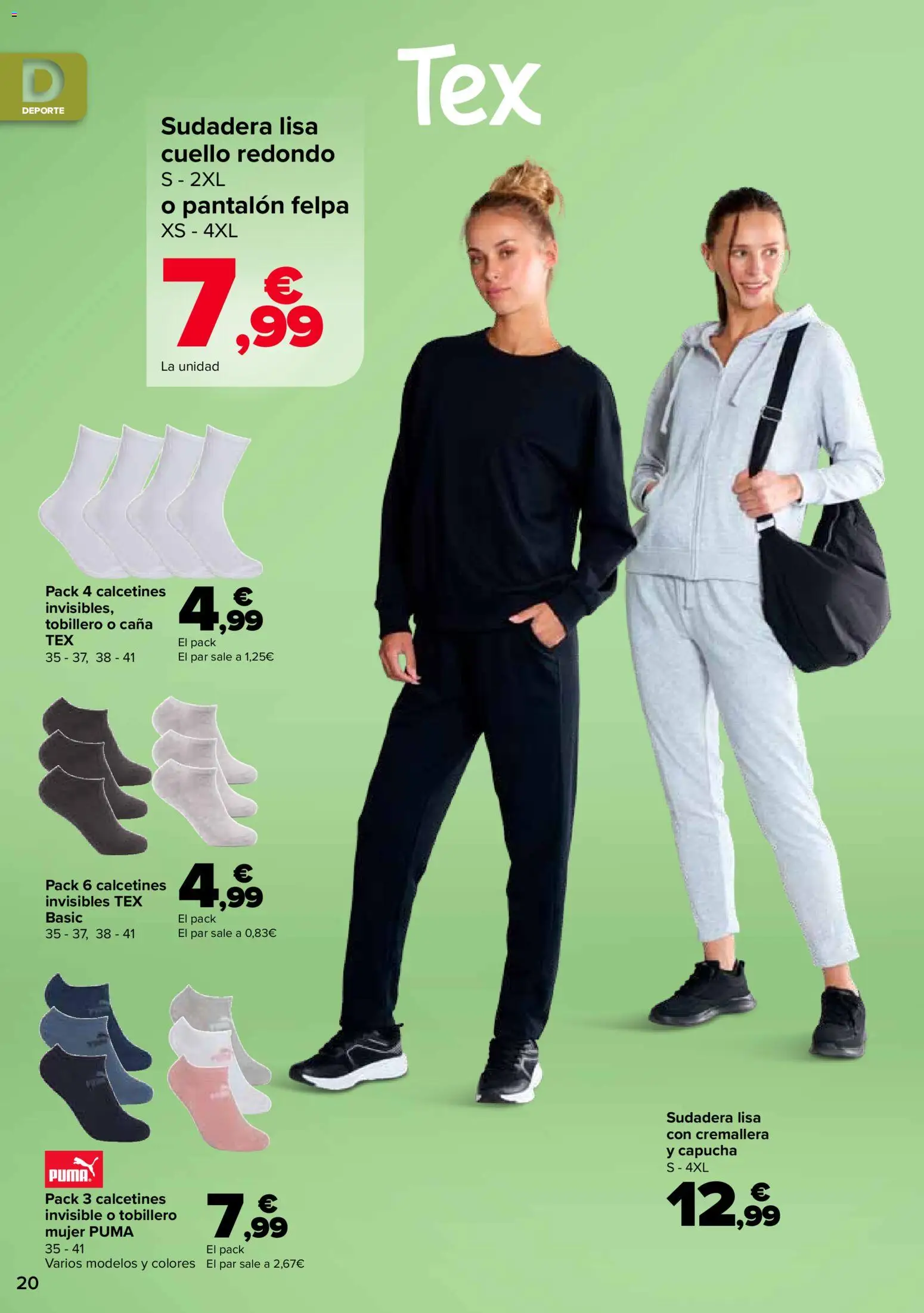 Carrefour Jeans │ válido desde el 27/08/2026 | Página: 20 | Productos: Sudadera, Calcetines