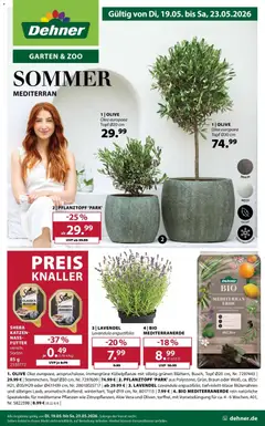 Dehner Garten & Zoo ab 19.05.2026 gültig