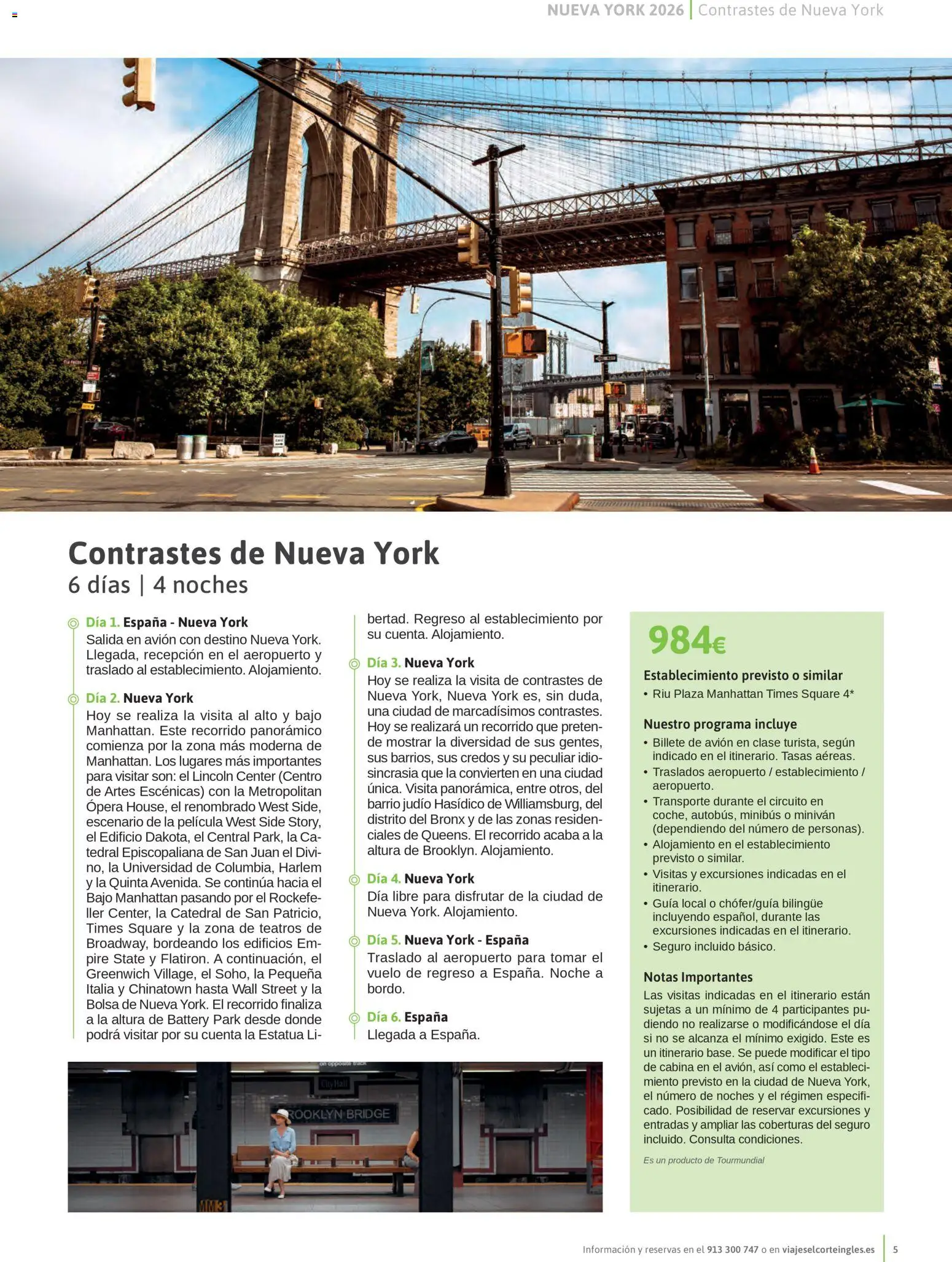 Viajes El Corte Inglés Nueva York │ válido desde el 14.01.2026 | Página: 5 | Productos: Bolsa