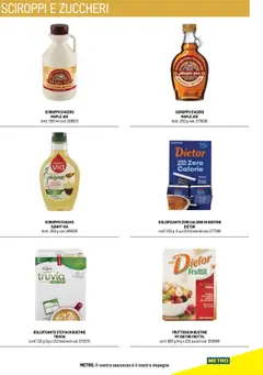 Anteprima del volantino Metro Hotel catalogo valido a partire dal 17/10/2025 | Pagina: 11 | Prodotti: Dolcificante, Stevia, Sciroppo, Sciroppo d'acero