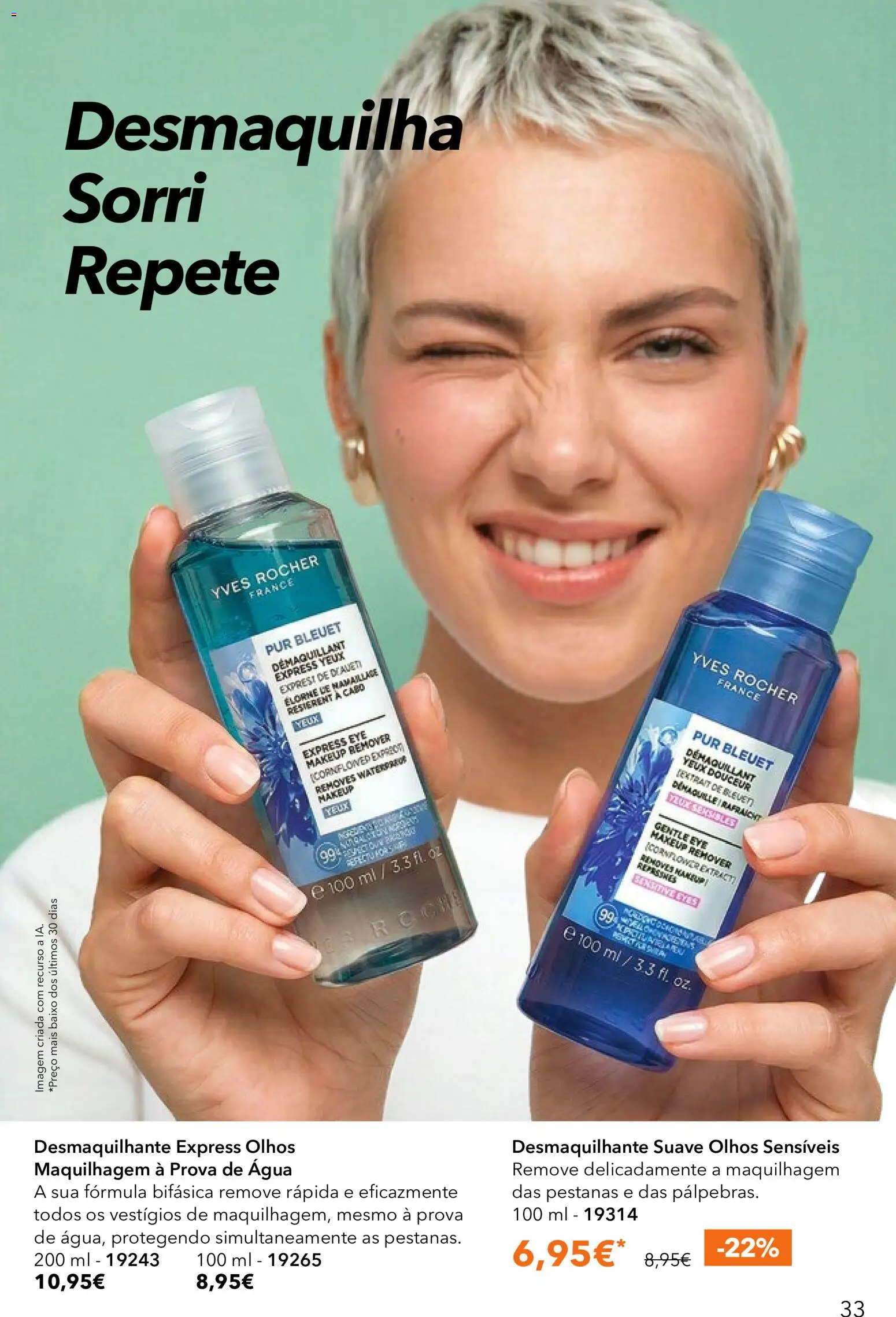 Yves Rocher catálogo 8 │ válido de 03.06.2026 | Página: 33 | Produtos: Agua, Cabo, Maquilhagem