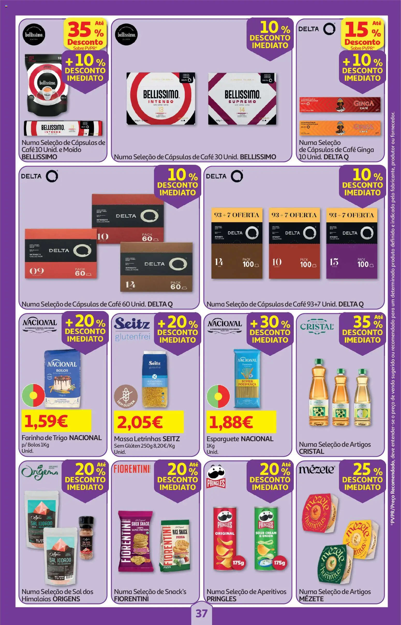 Auchan folheto │ válido de 04.06.2026 | Página: 37 | Produtos: Esparguete, Sal, Café, Pizza