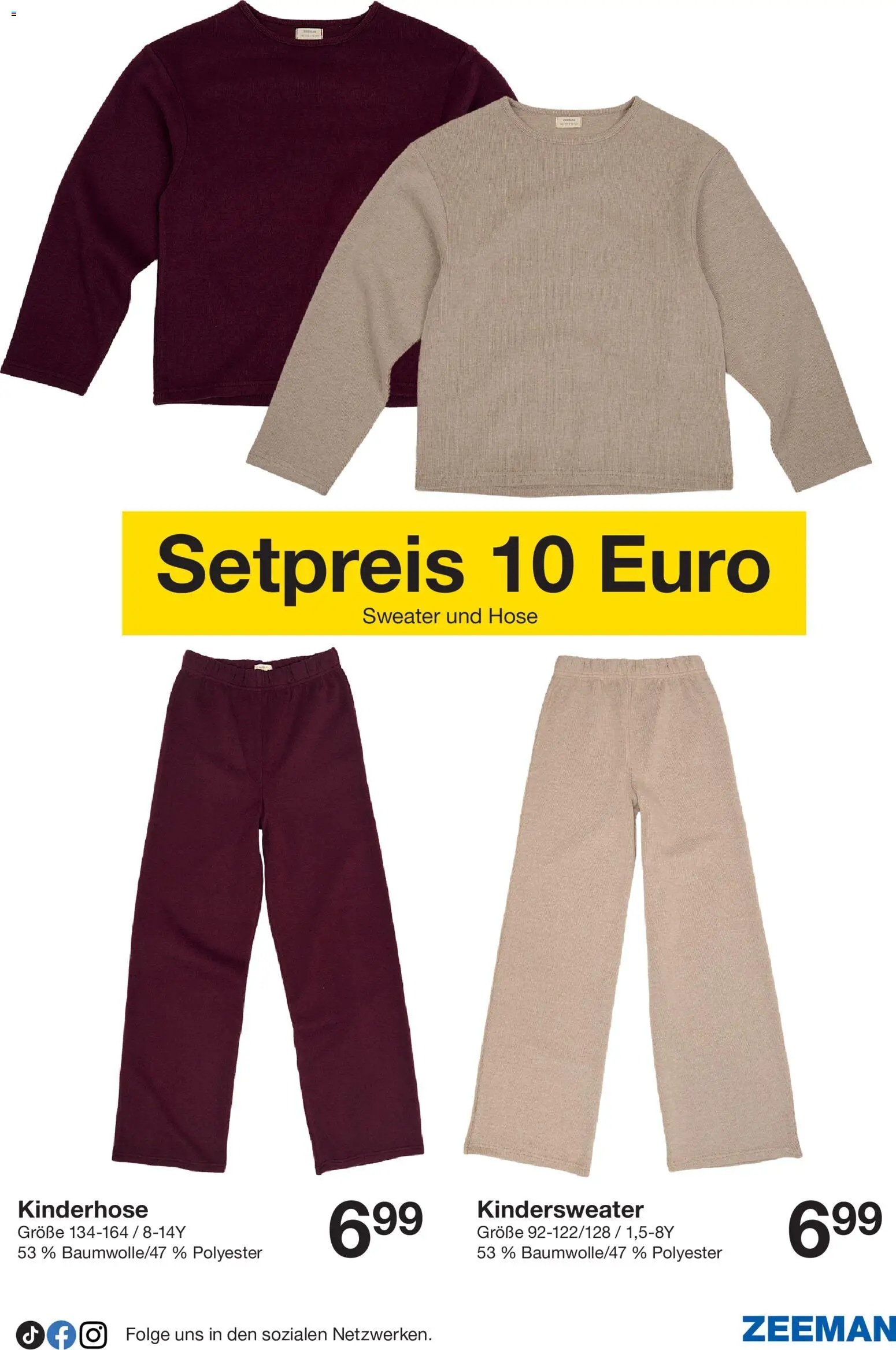 Zeeman Prospekt – gültig ab 26.09.2026 | Seite: 9 | Produkte: Hose