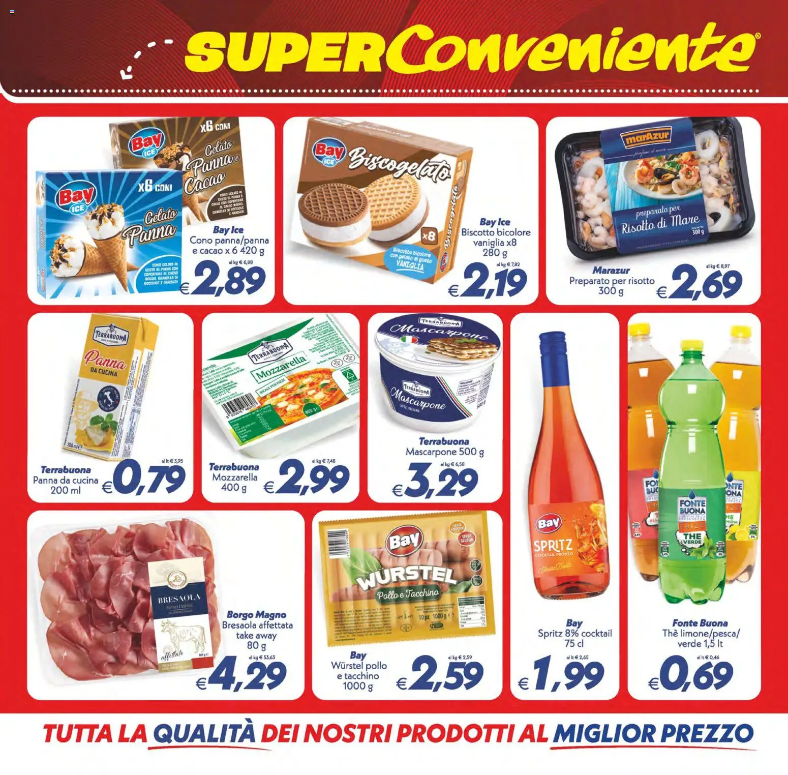Volantino SuperConveniente del 11/09/2026 | Pagina: 16 | Prodotti: Pollo, Cocktail, Mozzarella, Arachidi