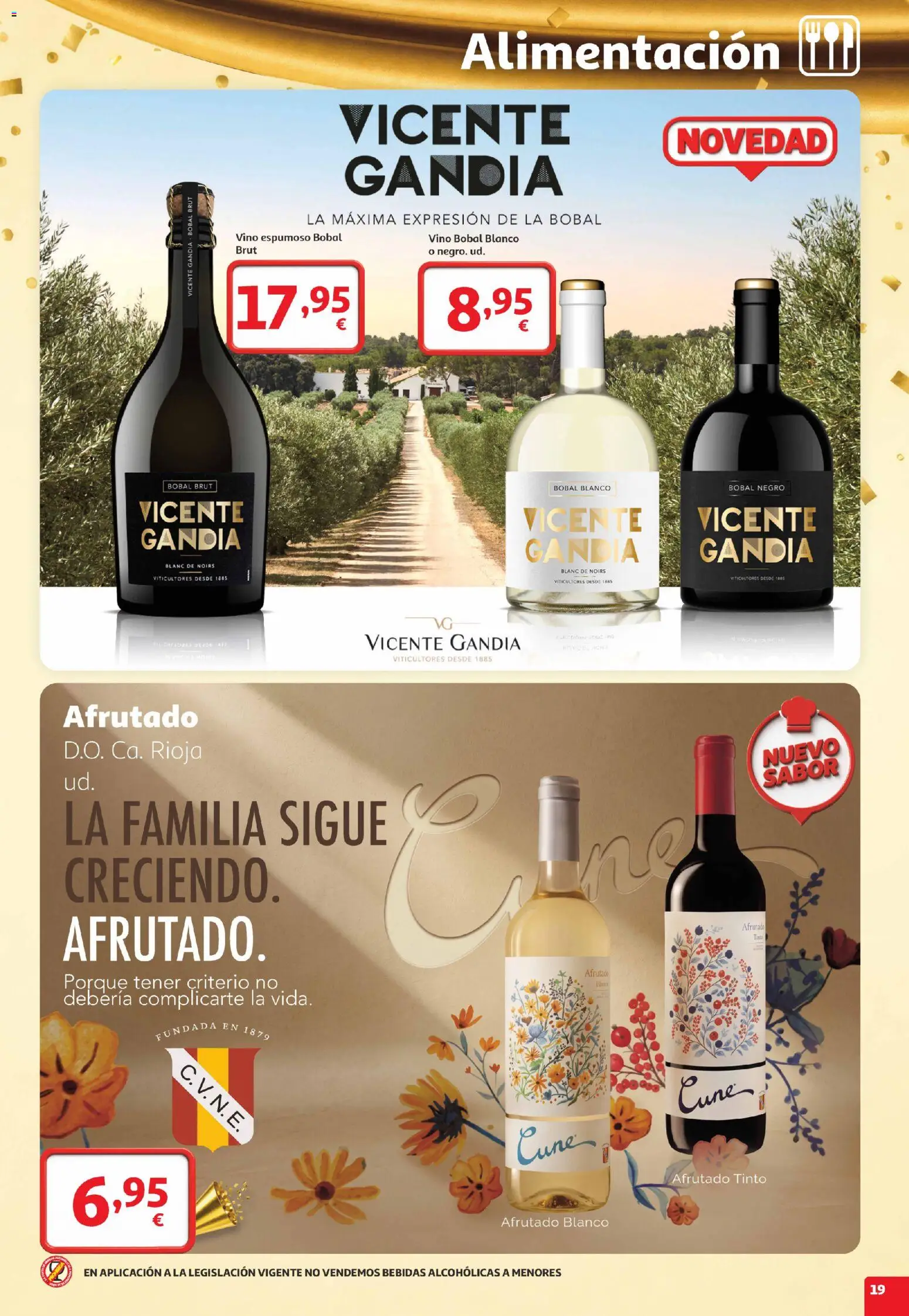 Alcampo folleto Telde │ válido desde el 22/10/2026 | Página: 19 | Productos: Vino, Bebidas, Vino espumoso