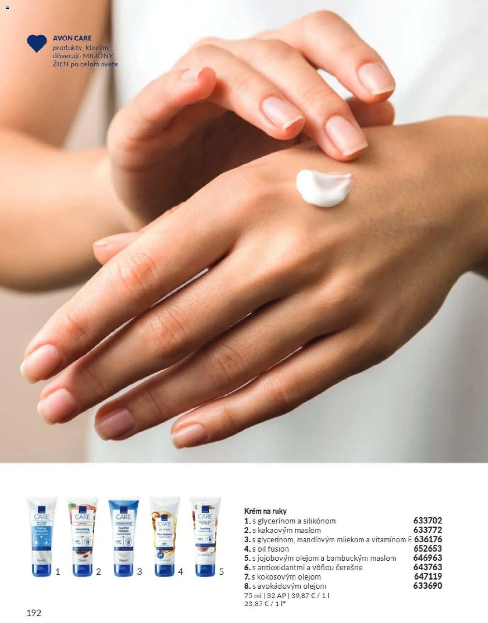 Nové Avon akcie – leták je platný od 01.09.2026 | Strana: 192 | Produkty: Krém na ruky, Krém, Čerešne