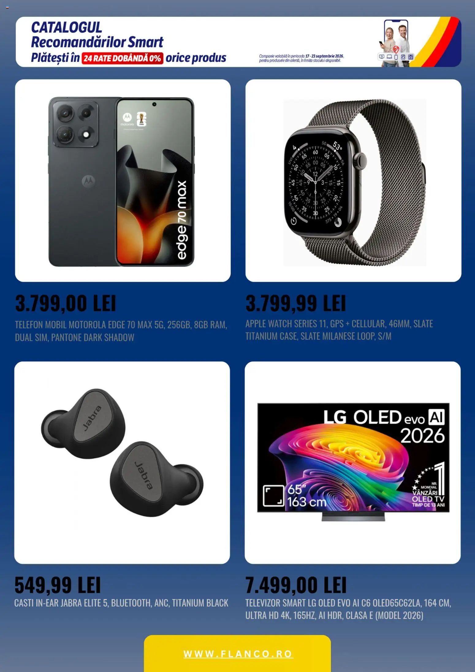 Noul catalog Flanco – valabil de la 17.09.2026 | Pagină: 5 | Produse: Telefon, Televizor, Căști, Apple