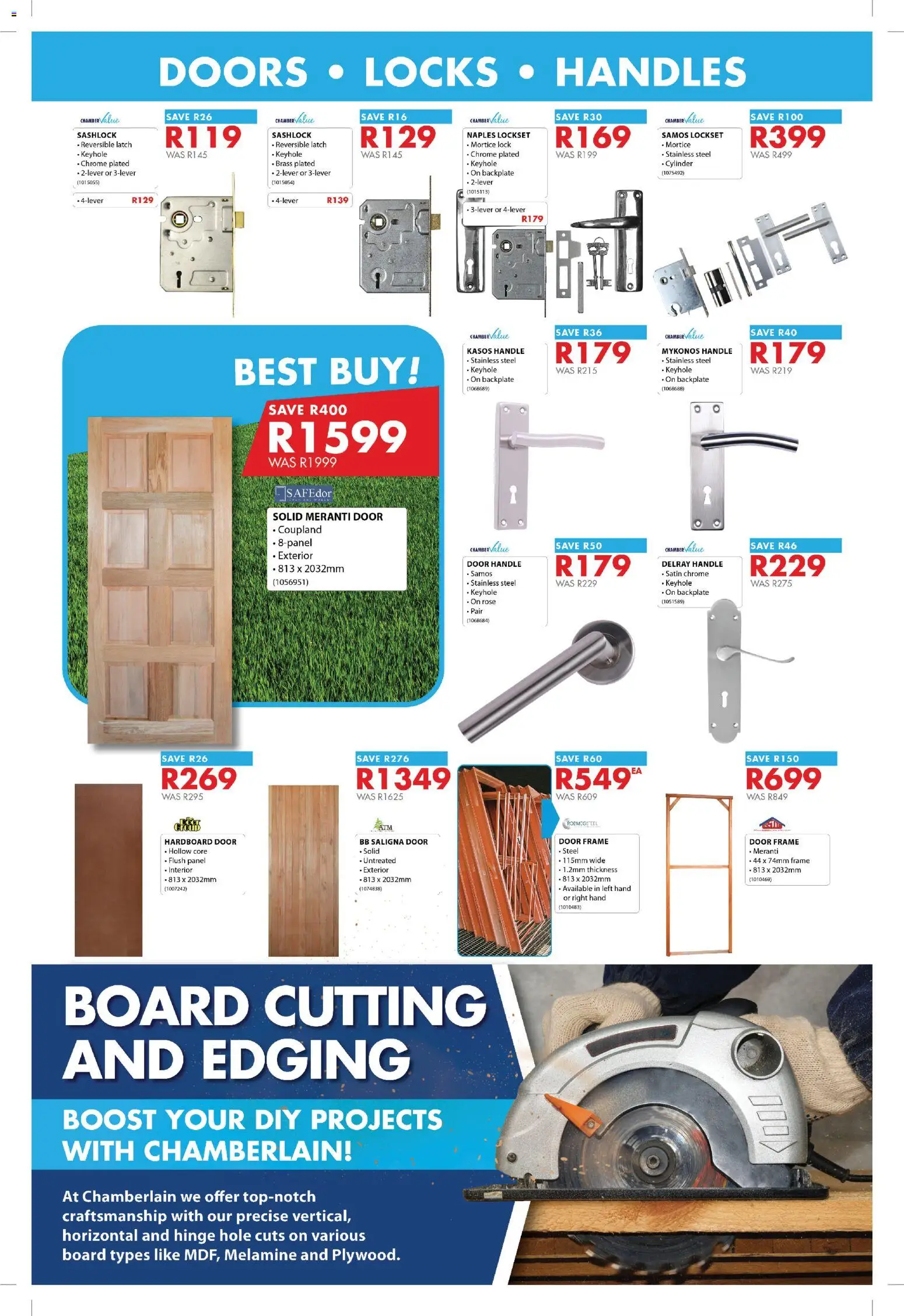 New Chamberlain catalogue – valid from 20/07/2026 | Page: 6 | Products: Frame, Door frame, Lock