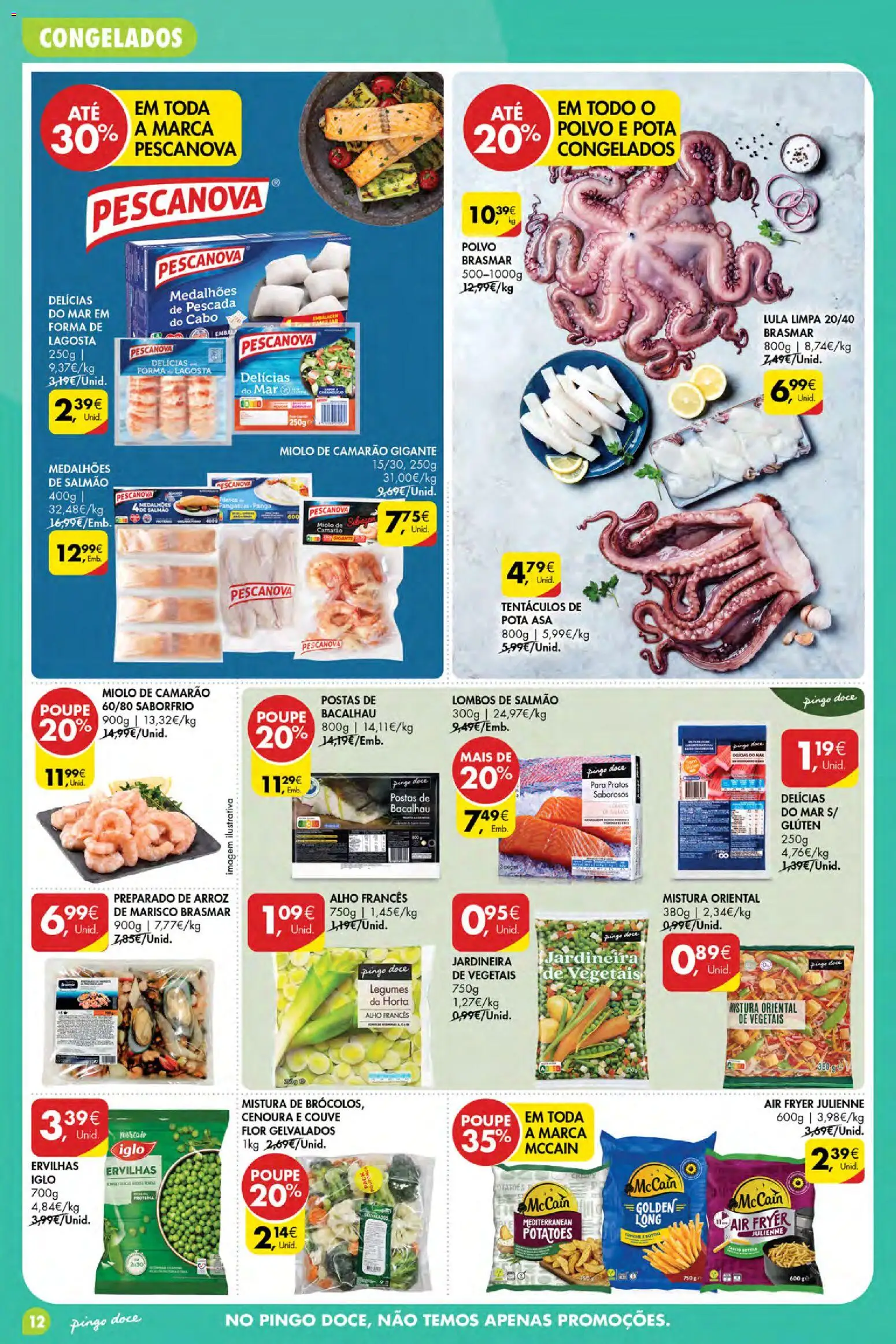 Pingo Doce Poupe Esta Semana Açores │ válido de 17/09/2026 | Página: 12 | Produtos: Lagosta, Legumes, Alho, Couve