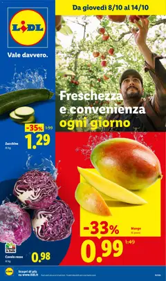 Anteprima del volantino Lidl volantino Fresca e conveniente valido a partire dal 08/10/2026