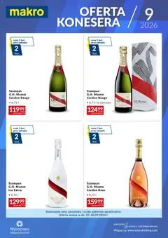 Pogląd oferty "Makro gazetka - Konesera Wrzesień" - ważna od 01.09.2026 | Strona: 2 | Produkty: Szampan, Champagne