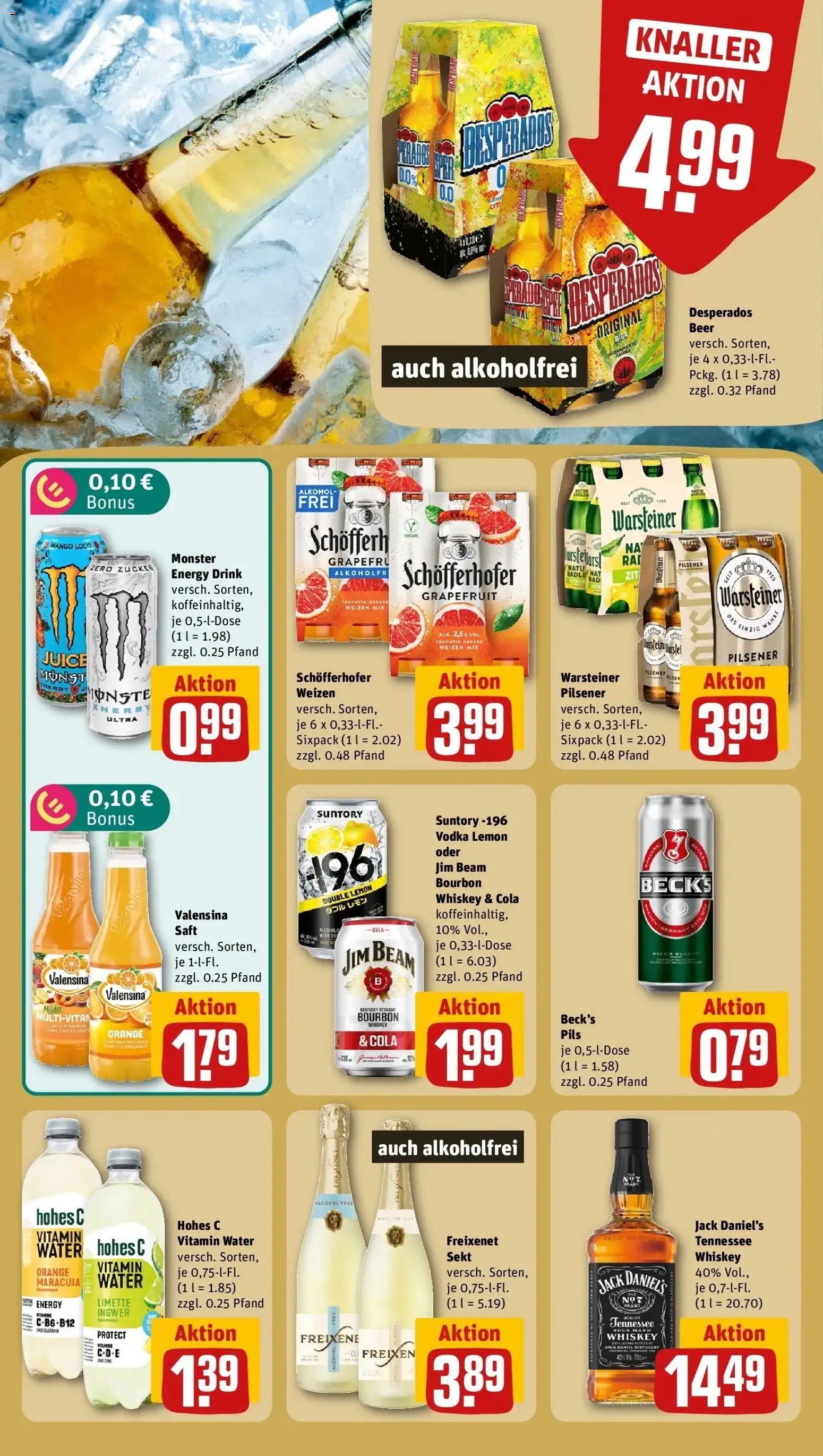 REWE Prospekt ab 14.09.2026 zum Blättern » Angebote | Seite: 9 | Produkte: Jim beam, Grapefruit, Zucker, Whiskey