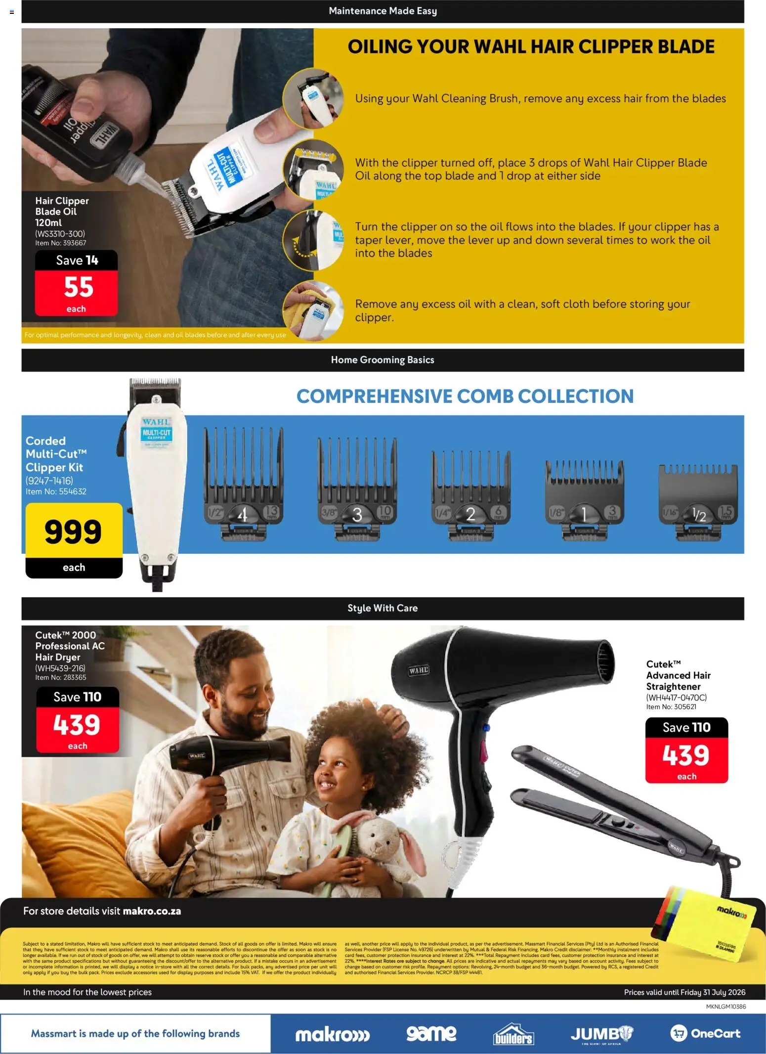 New Makro catalogue – valid from 11.06.2026 | Page: 3 | Products: Dryer, Hair clipper, Oil, Stock