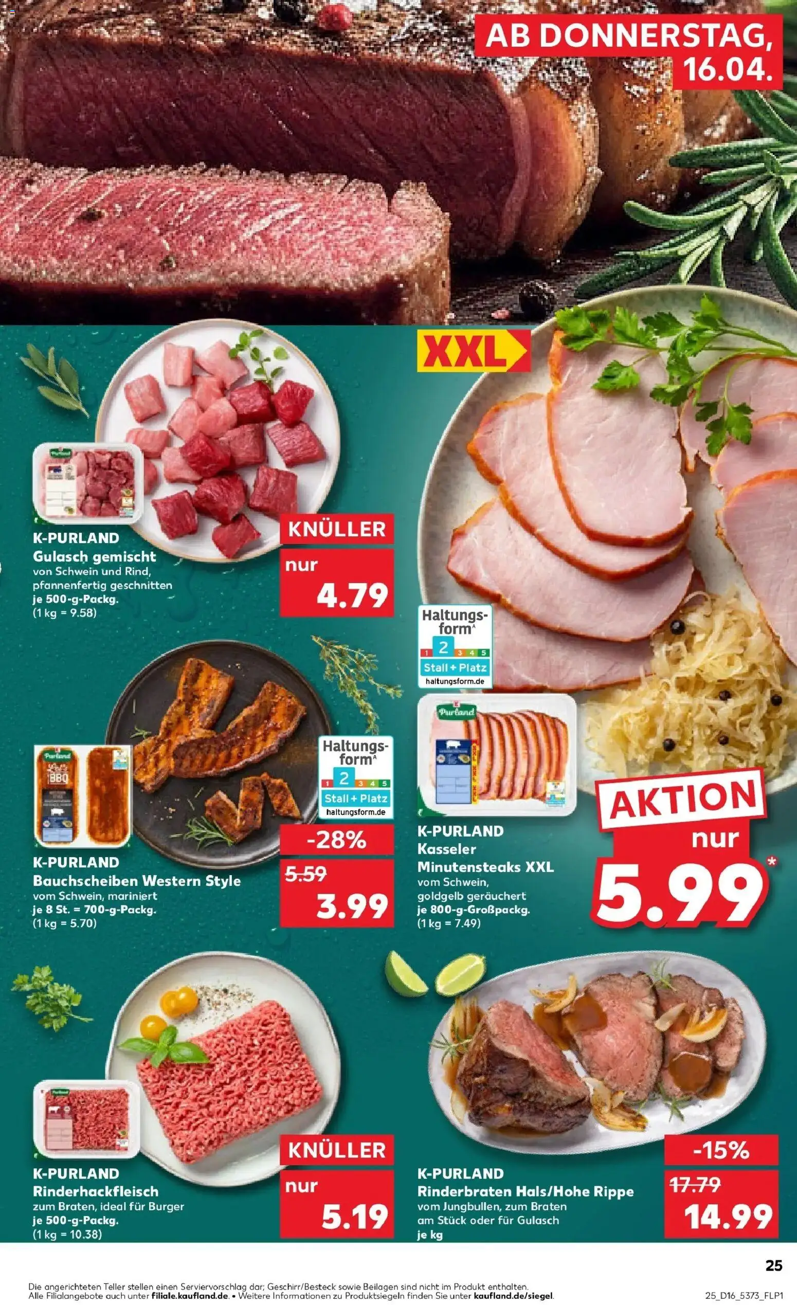 Kaufland Prospekt Bückeburg	 – gültig ab 13.04.2026 | Seite: 37 | Produkte: Rinderbraten, Burger, Gulasch