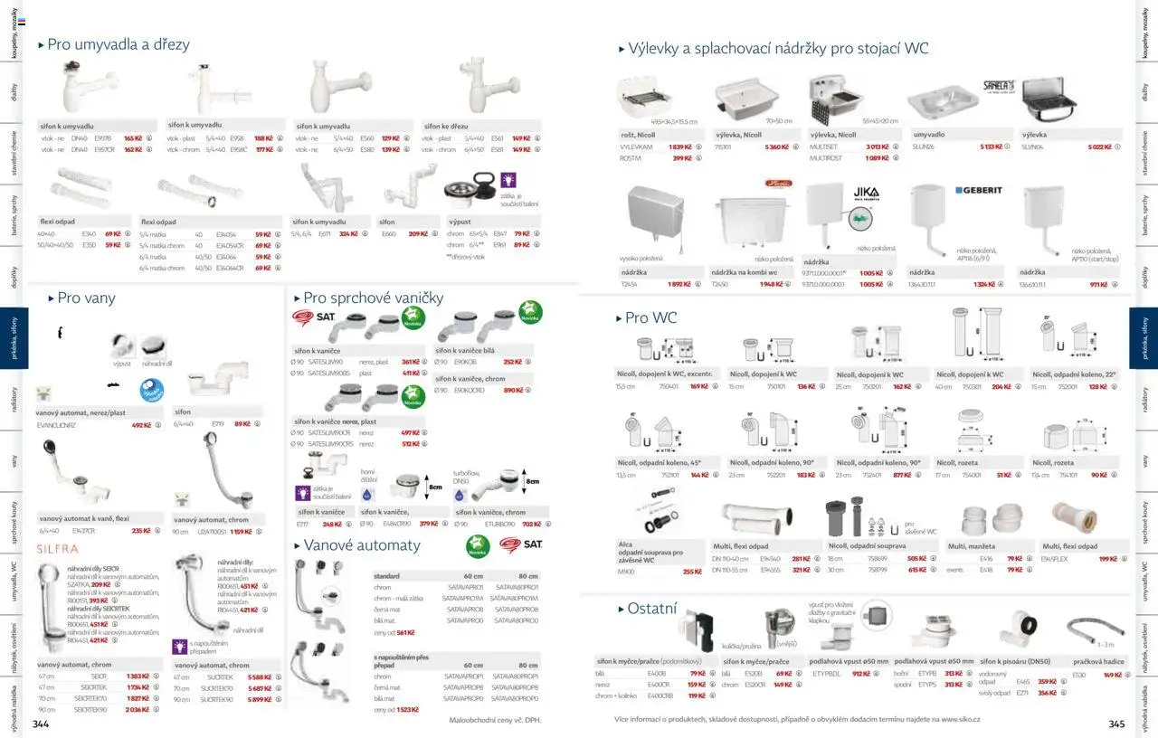 Siko koupelny katalog Koupelny 2025/2026 od 14.10.2025 | Strana: 173 | Produkty: Osvětlení, Hadice, Mák, Wc