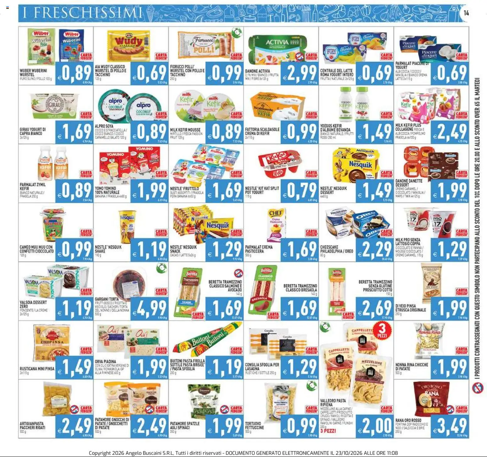 Volantino PIM Supermercati del 23/10/2026 | Pagina: 14