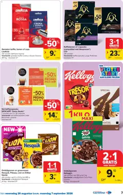 Carrefour folder week 35 - Voorbeeld van een folder van Carrefour, geldig van 26/08/2026 | Pagina: 7 | Producten: Lavazza, Koffiecapsules, Koffie, Chocolade