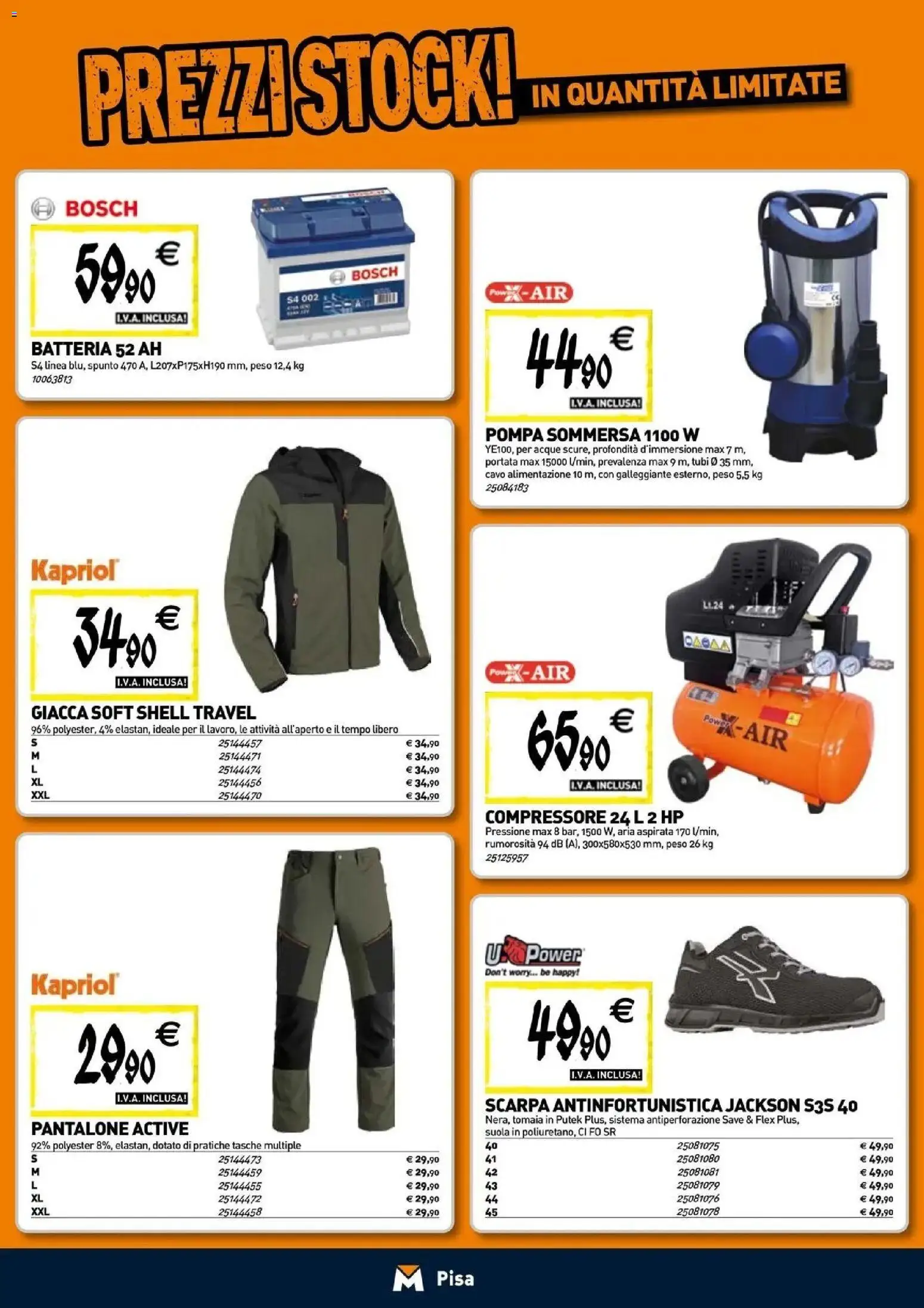 Nuovo TECNOMAT catalogo Pisa dal 24/09/2026 > offerte anteprima 🛍️ | Pagina: 21 | Prodotti: Giacca, Cavo, Tubi, Batteria