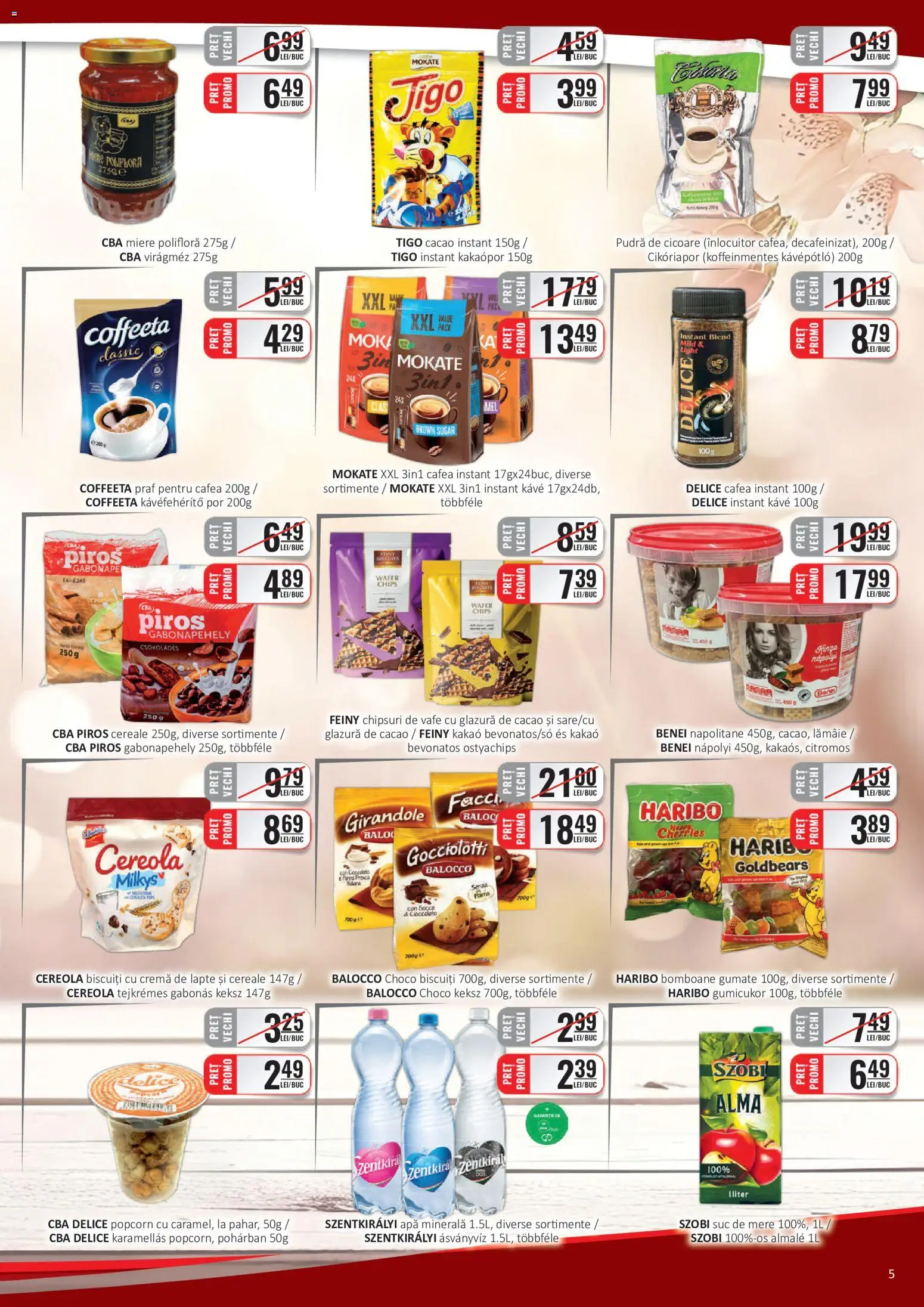 Noul catalog CBA – valabil de la 01.06.2026 | Pagină: 5 | Produse: Miere polifloră, Lapte, Mere, Lămâie