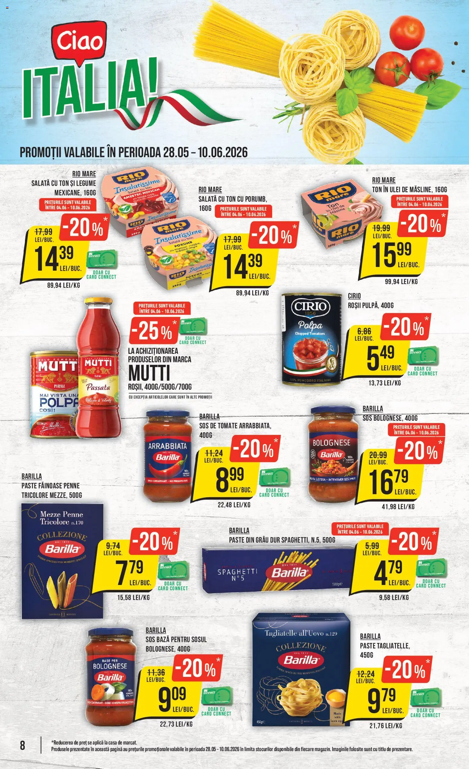 Noul catalog Mega Image – valabil de la 04.06.2026 | Pagină: 8 | Produse: Ulei, Salată, Legume, Sos