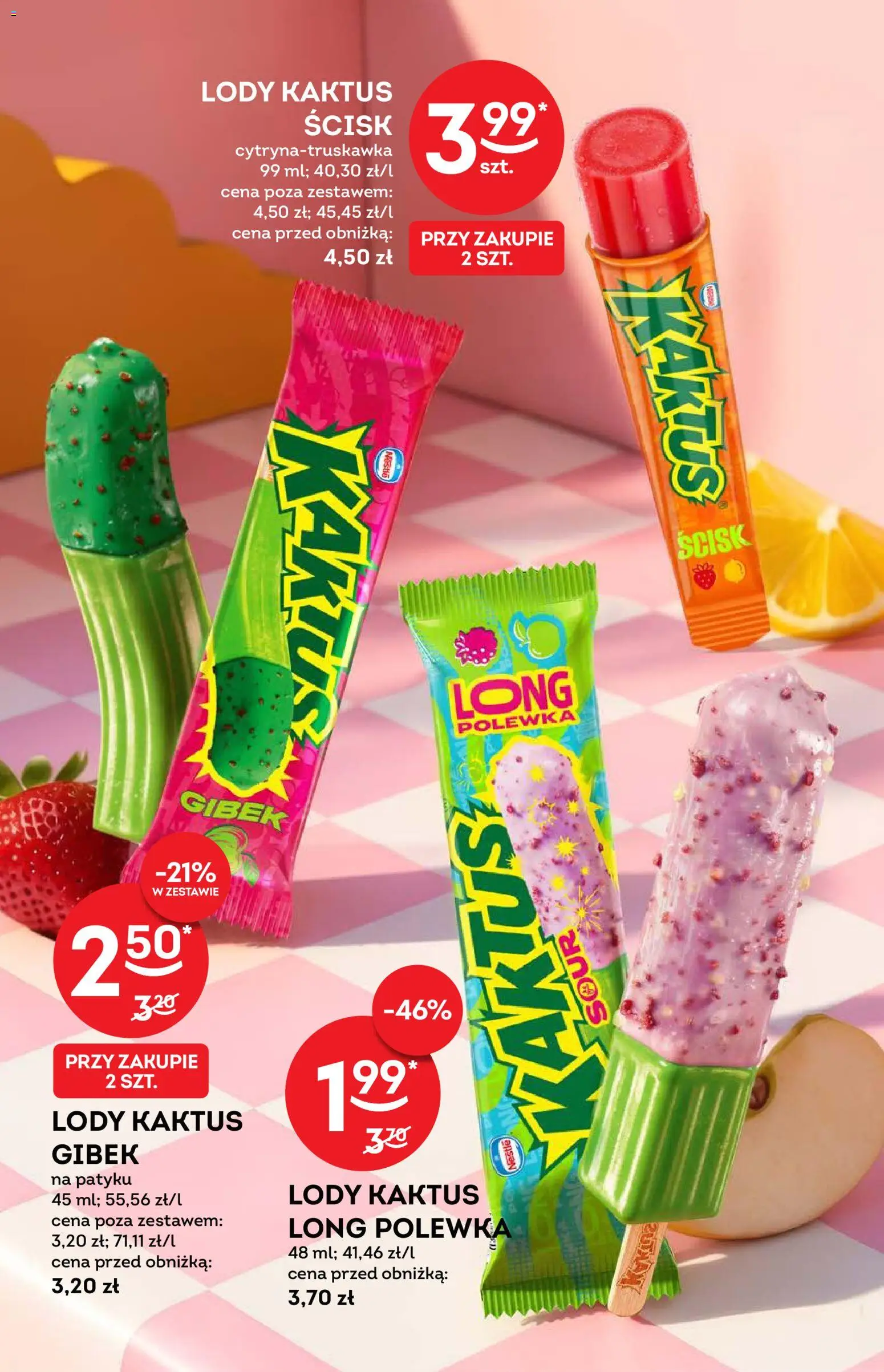 Żabka gazetka - Katalog lodowy od 09.09.2026 | Strona: 2 | Produkty: Lody Kaktus, Lody