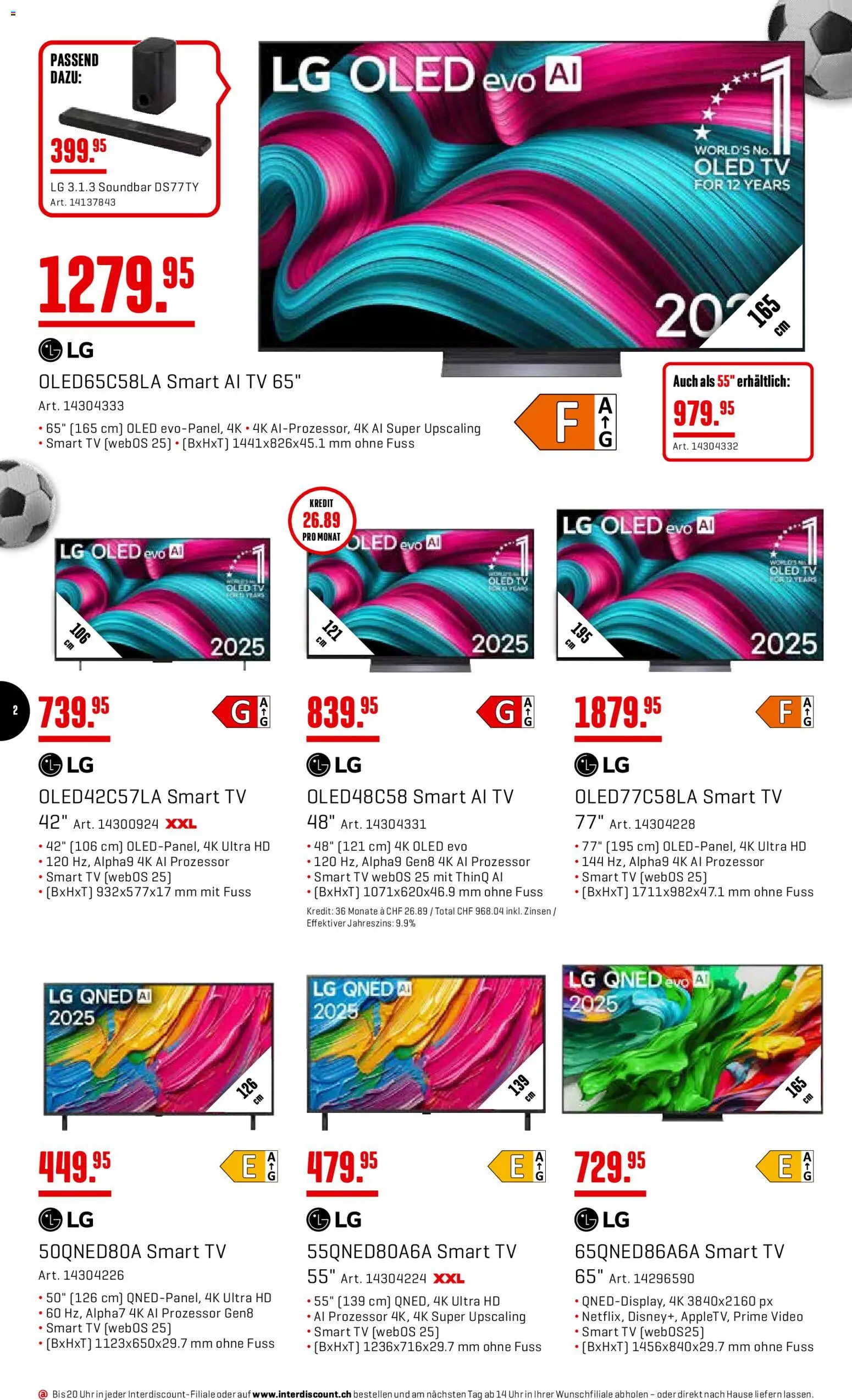 Interdiscount aktionen – gültig ab 08.06.2026 | Seite: 2 | Produkte: Soundbar, TV, Video, LG