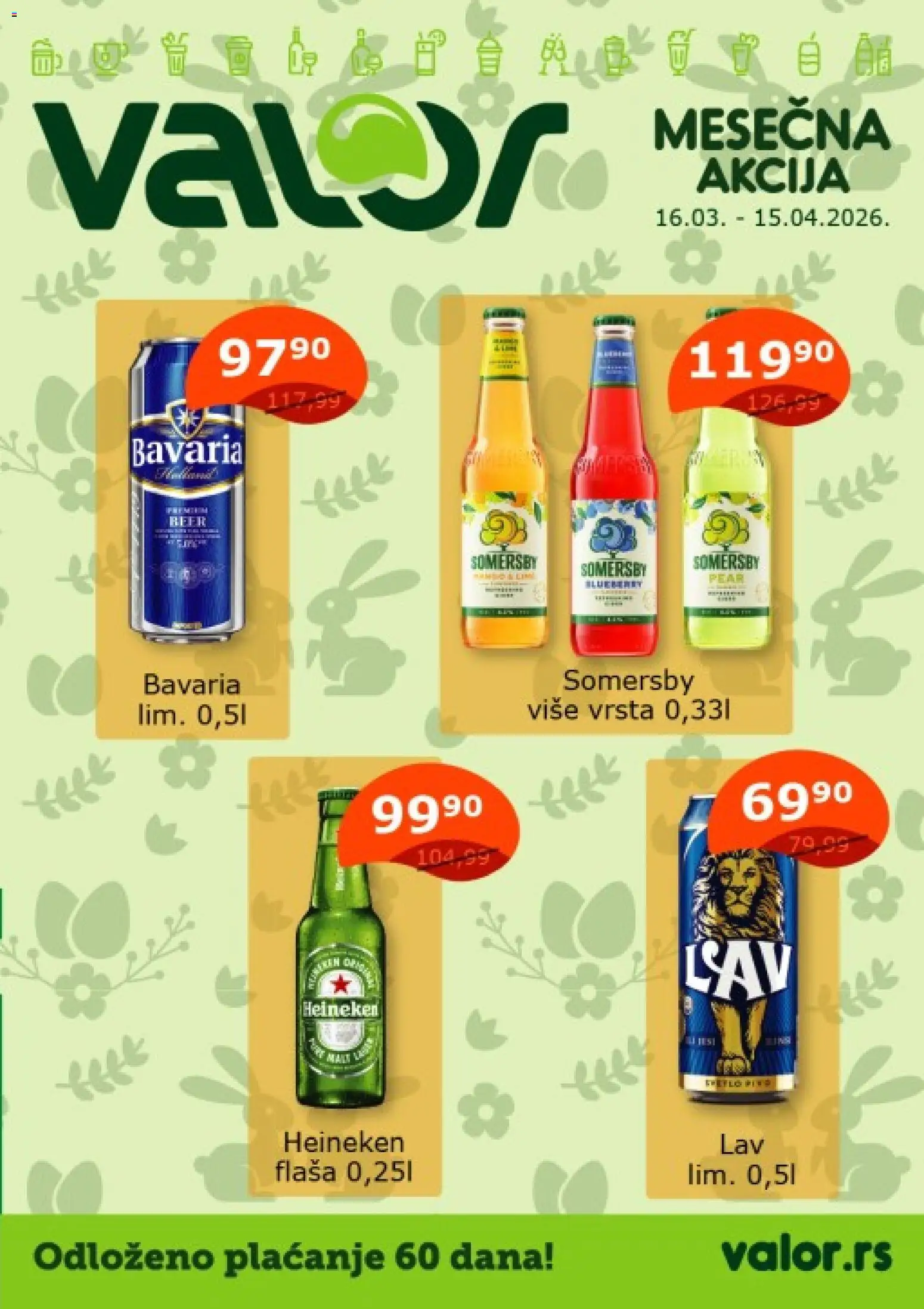 Valor katalog - važi od 16.03.2026 | Strana: 1 | Proizvode: Heineken, Somersby