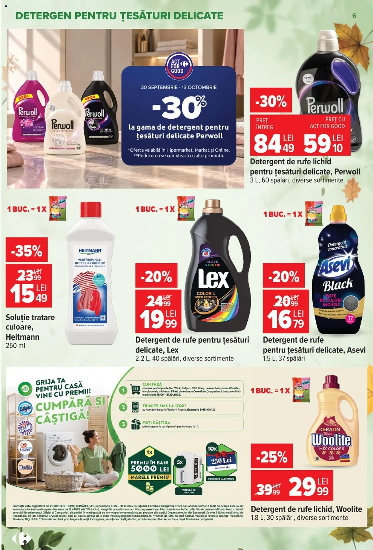 Noul catalog Carrefour – valabil de la 30.09.2026 | Pagină: 6 | Produse: Friteuză, Detergent, Hygiene, Black